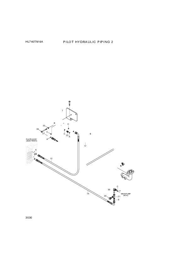 drawing for Hyundai Construction Equipment P930-066015 - HOSE ASSY-ORFS&THD (figure 2)