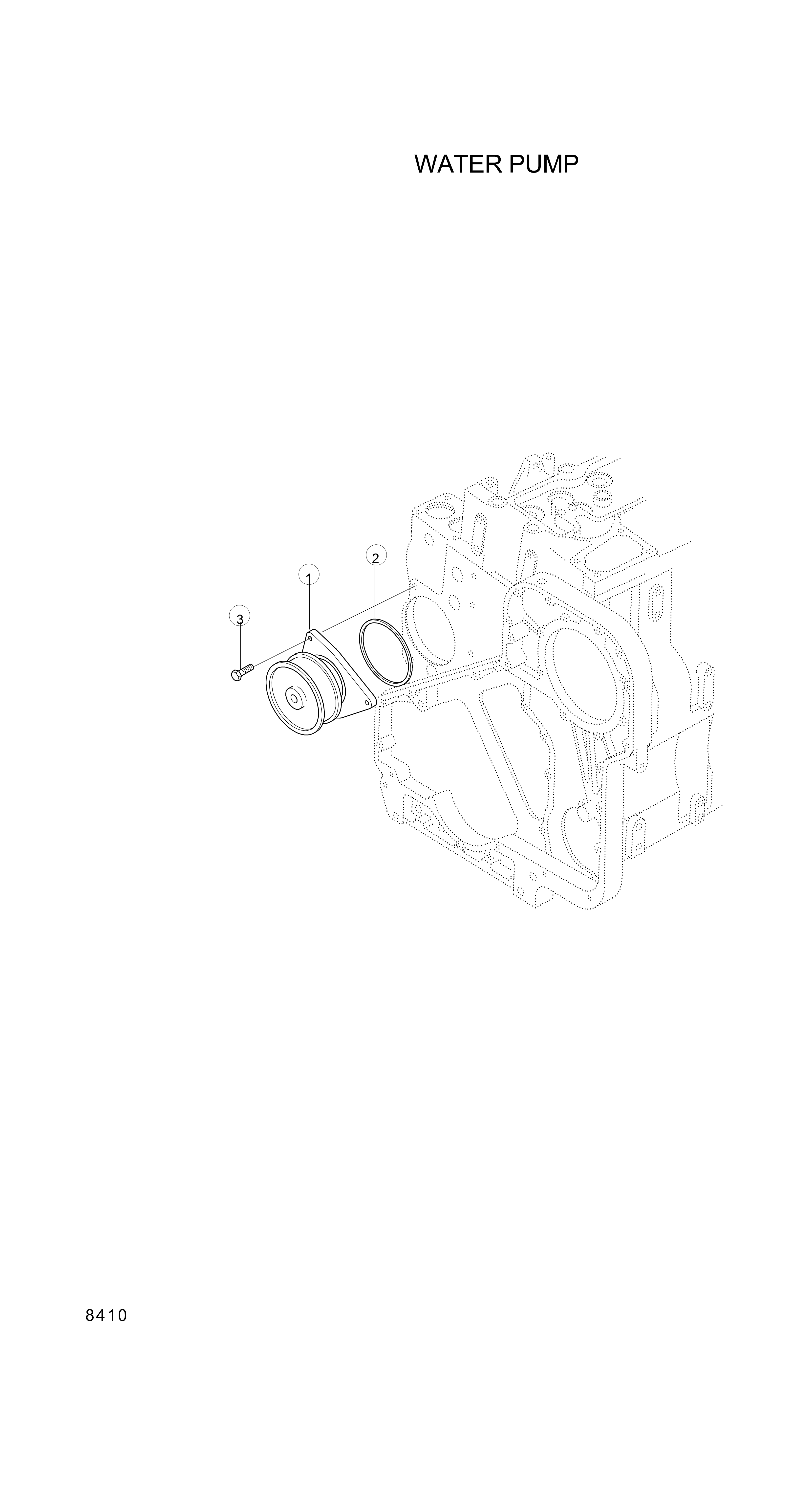 drawing for Hyundai Construction Equipment YUBP-06189 - PUMP ASSY-WATER (figure 4)