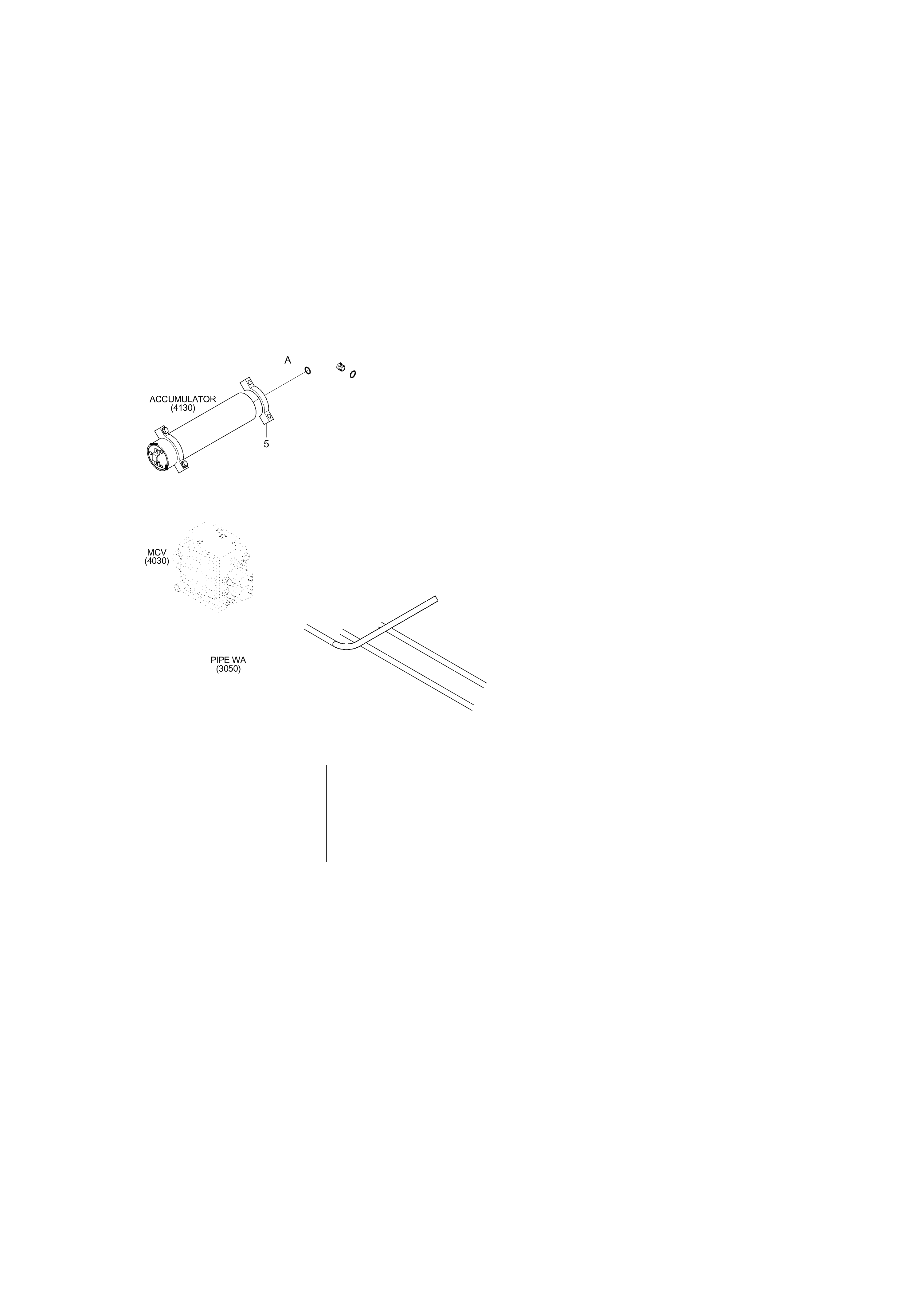 Technical drawing of Hyundai Construction Equipment P930-126014 HOSE ASSY-ORFS&amp;THD with dimensions and layout (figure 2)