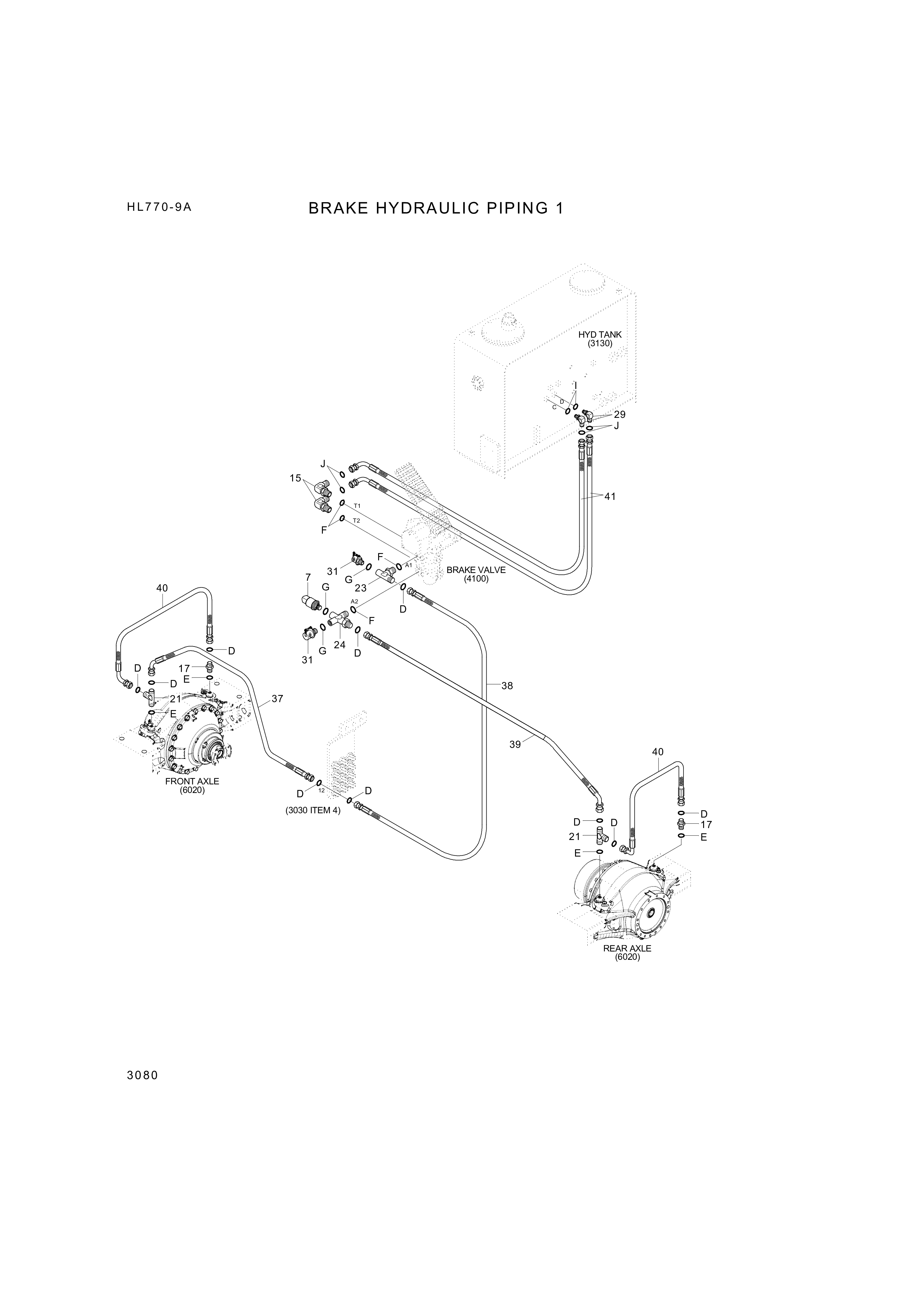 drawing for Hyundai Construction Equipment P930-082047 - HOSE ASSY-ORFS&THD (figure 5)