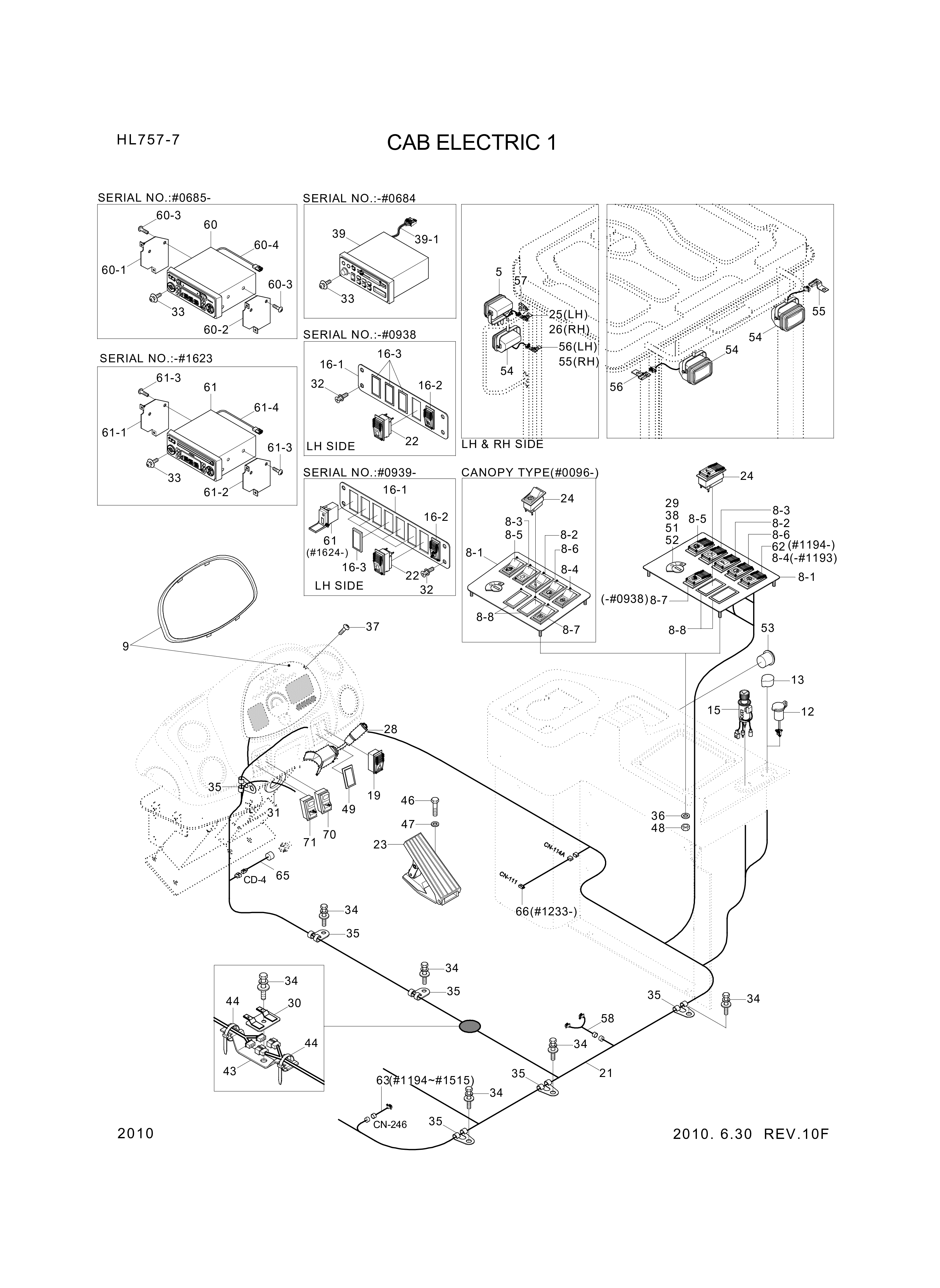 drawing for Hyundai Construction Equipment 21LB-40230 - SWITCH-PARKING (figure 5)