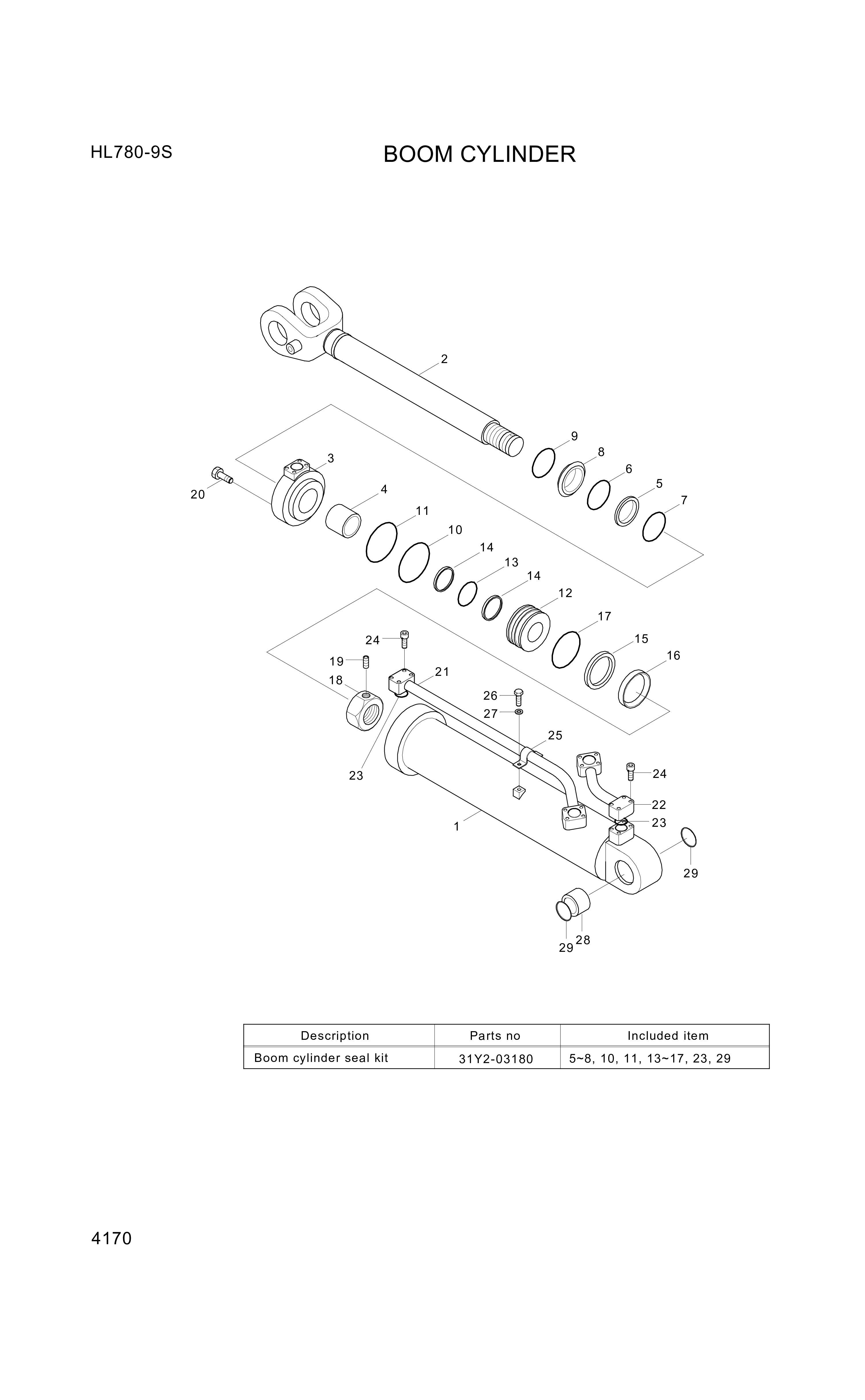 drawing for Hyundai Construction Equipment 31Y2-03160P - PIPE ASSY-B-LH PAINTED (figure 1)