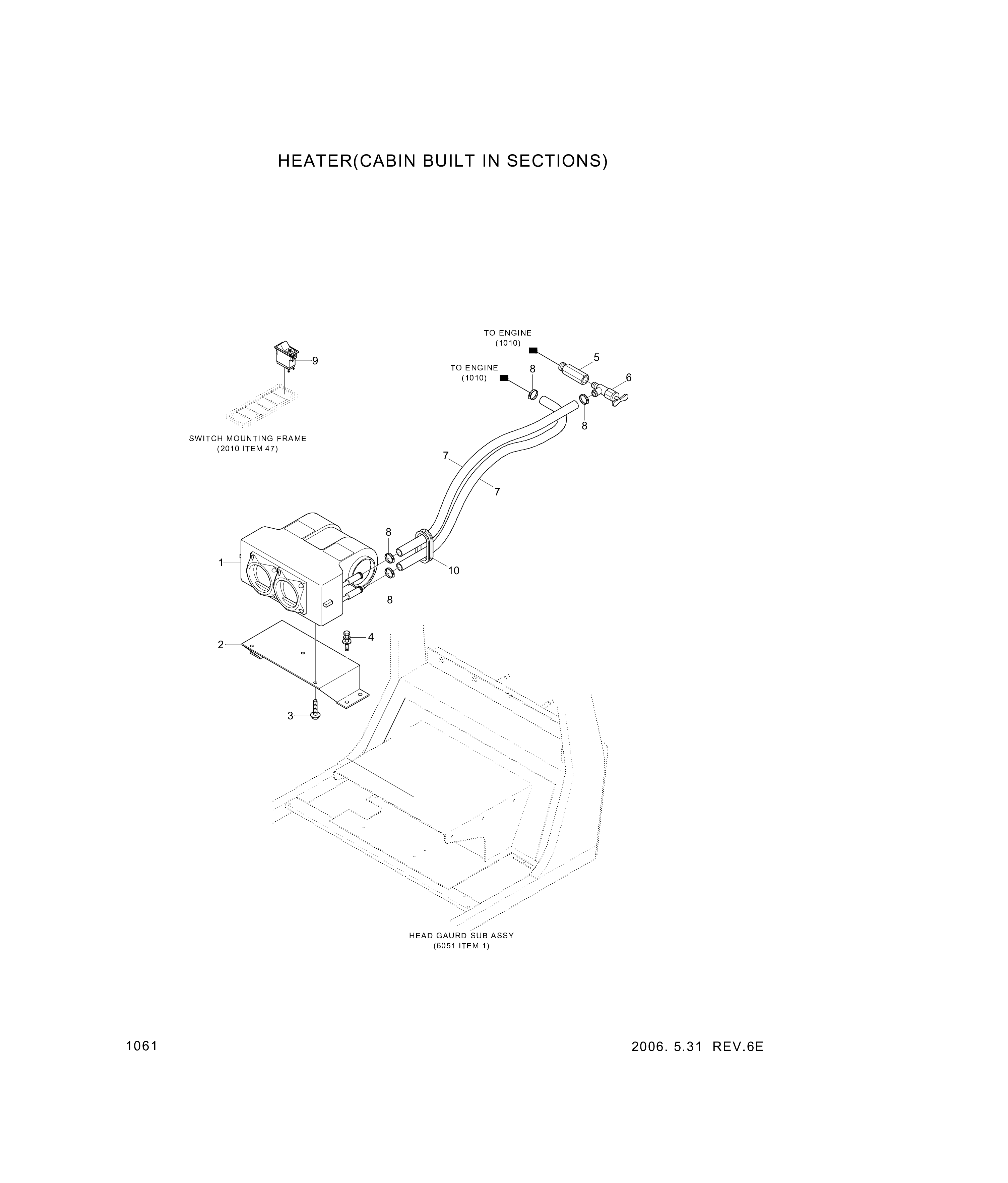 drawing for Hyundai Construction Equipment S151-060202 - BOLT-TAP (figure 5)
