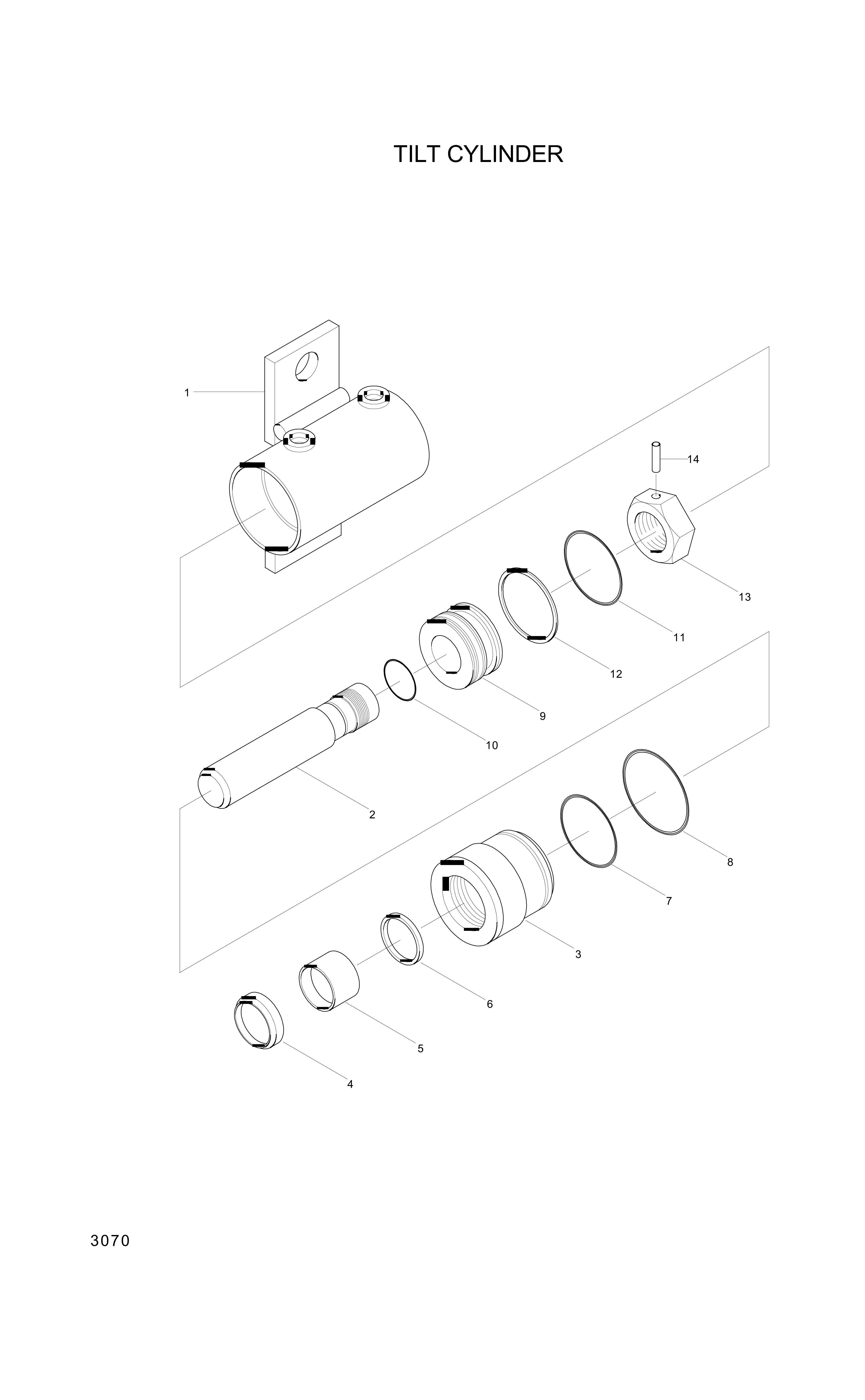 drawing for Hyundai Construction Equipment 4711-5N0-3174 - Piston (figure 1)