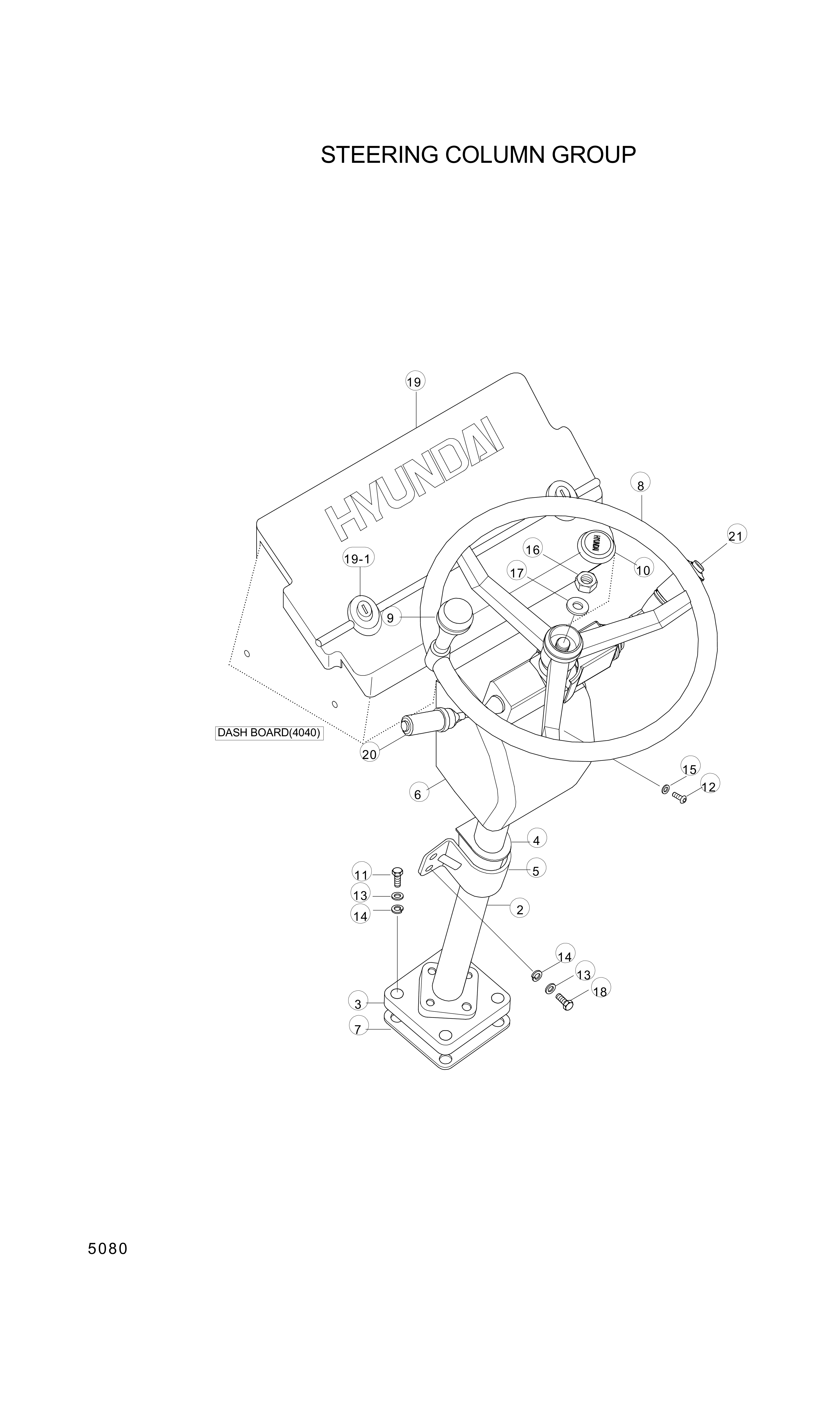 drawing for Hyundai Construction Equipment 71L7-20140 - COVER ASSY (figure 3)