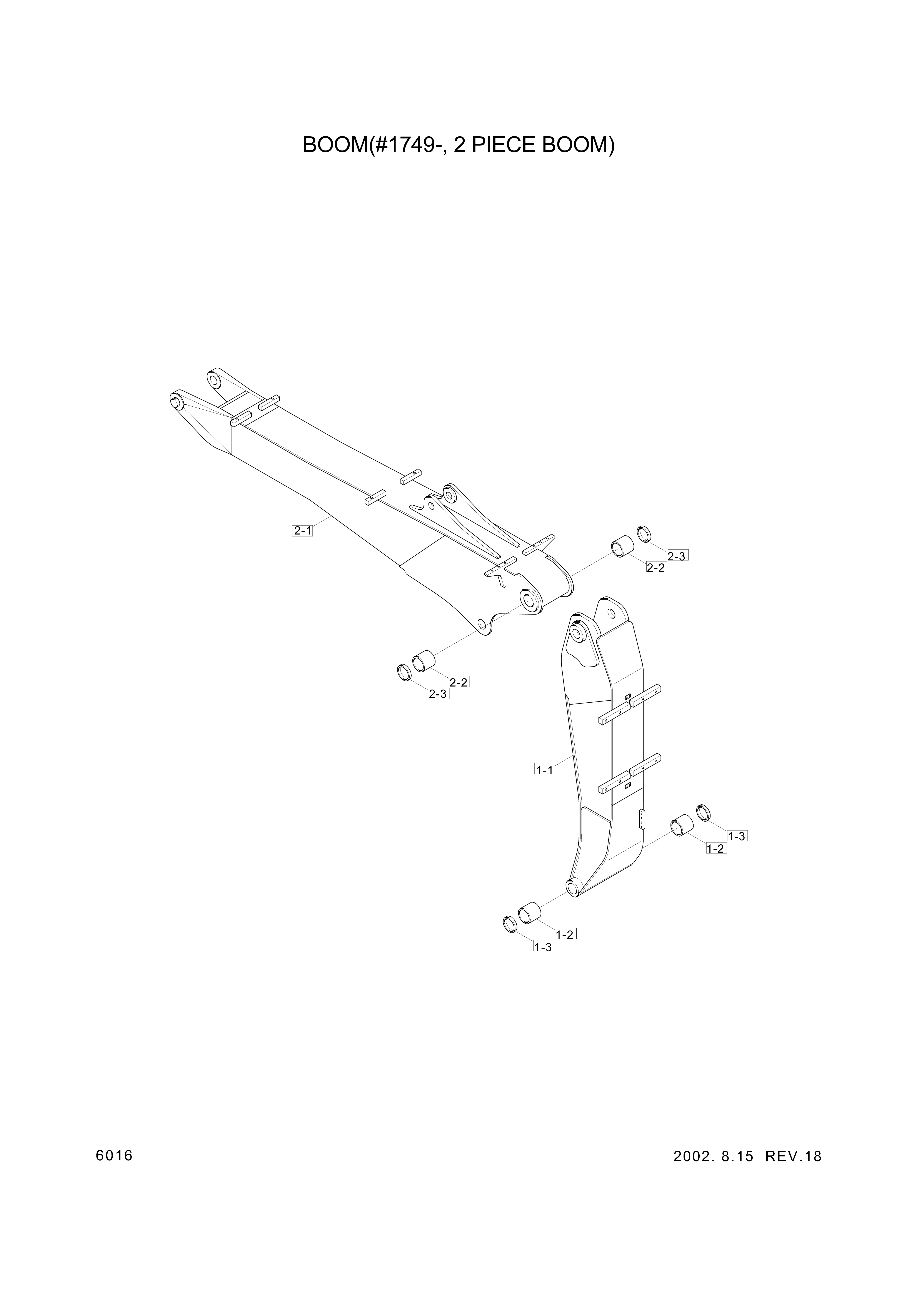 drawing for Hyundai Construction Equipment 61EN-12010 - BUSHING-PIN (figure 5)