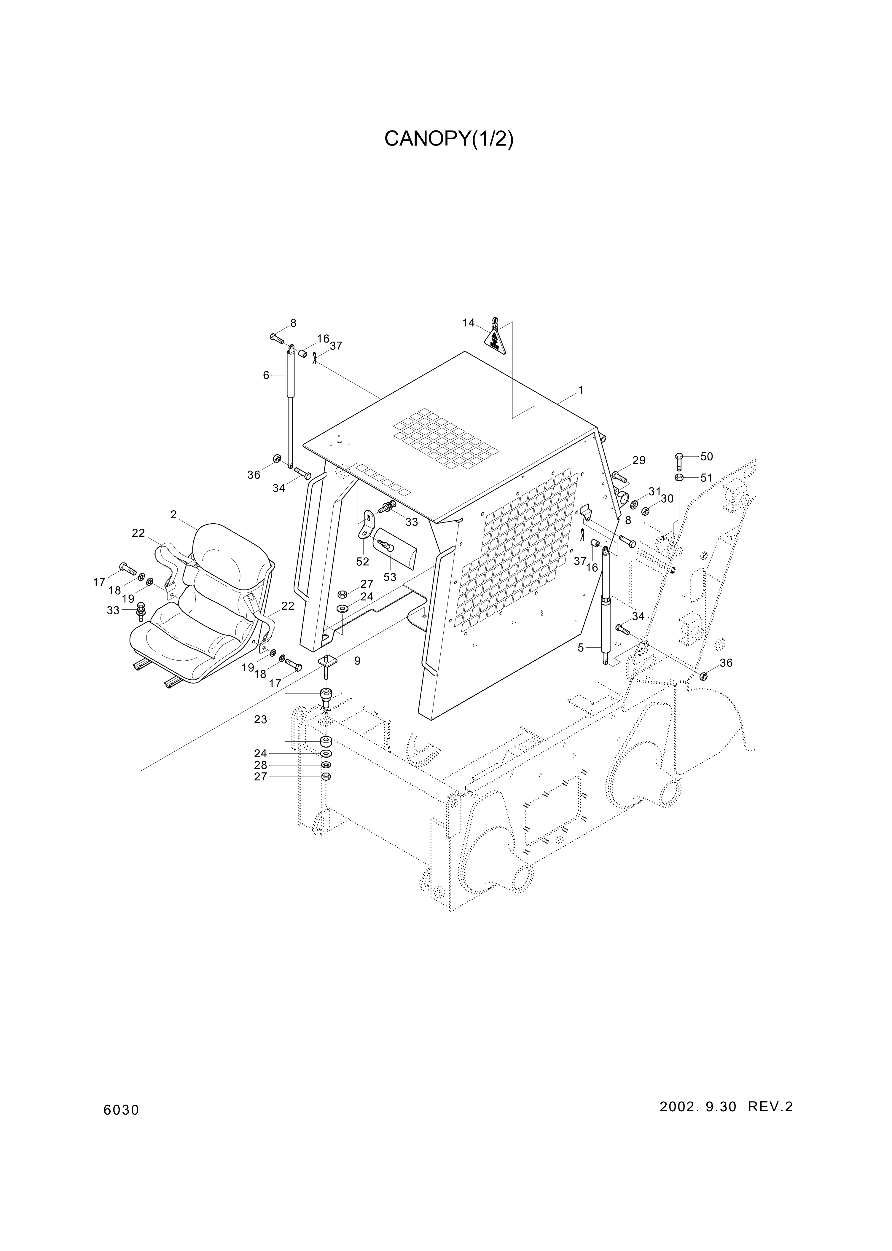 drawing for Hyundai Construction Equipment S205-163002 - NUT-HEX (figure 4)