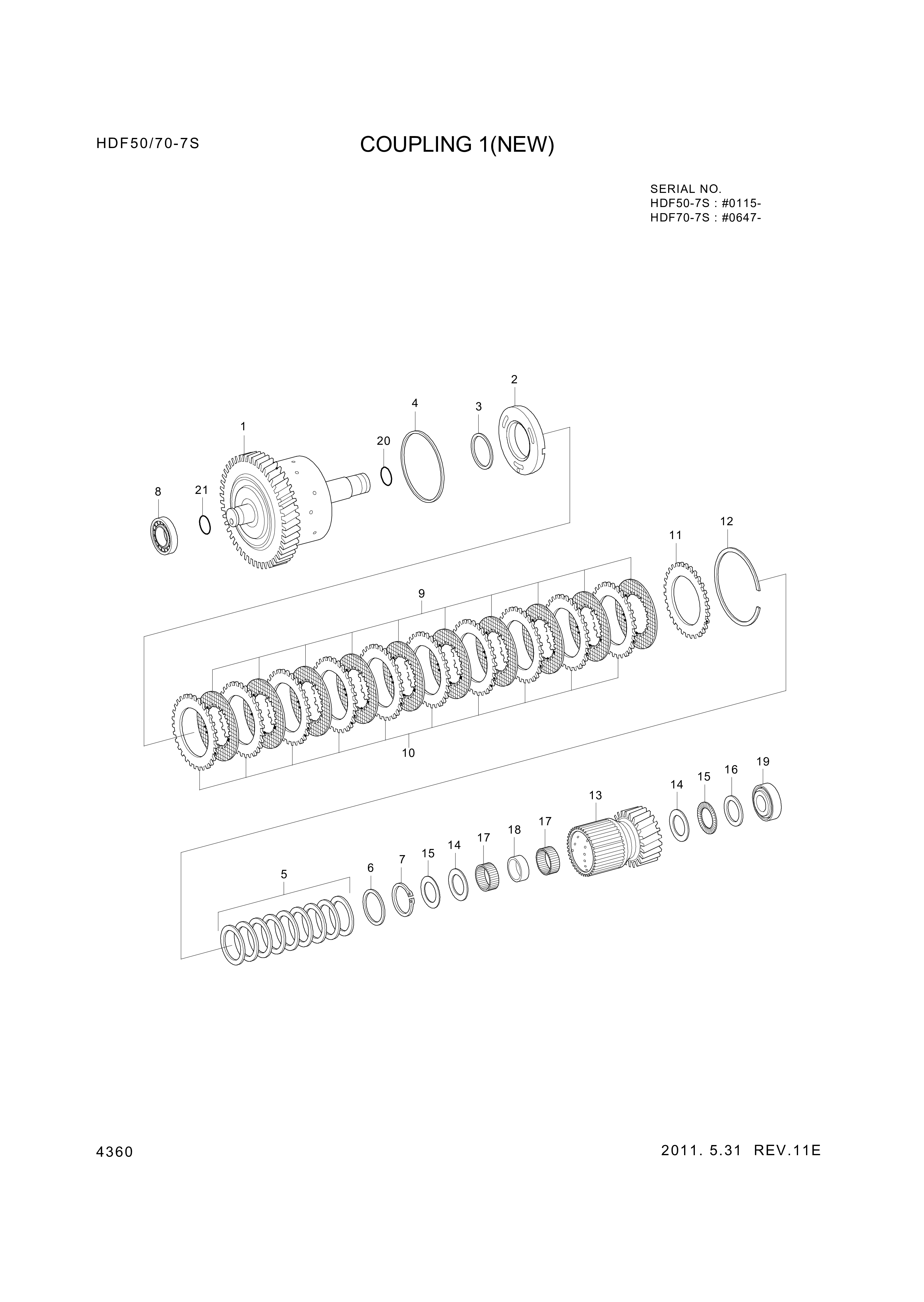 drawing for Hyundai Construction Equipment ZGAQ-03074 - CARRIER-DISC IN (figure 1)
