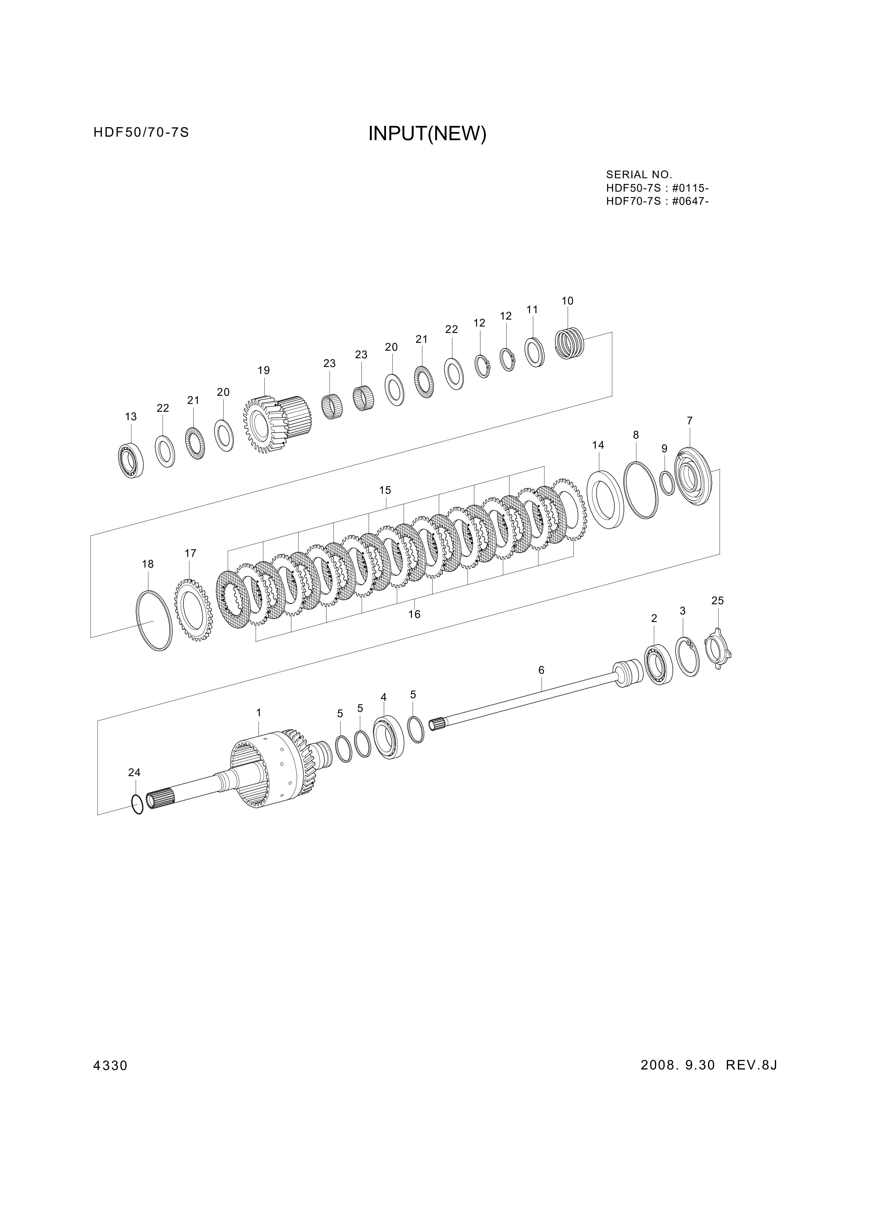 drawing for Hyundai Construction Equipment ZGAQ-02998 - COUPLING-INPUT (figure 1)