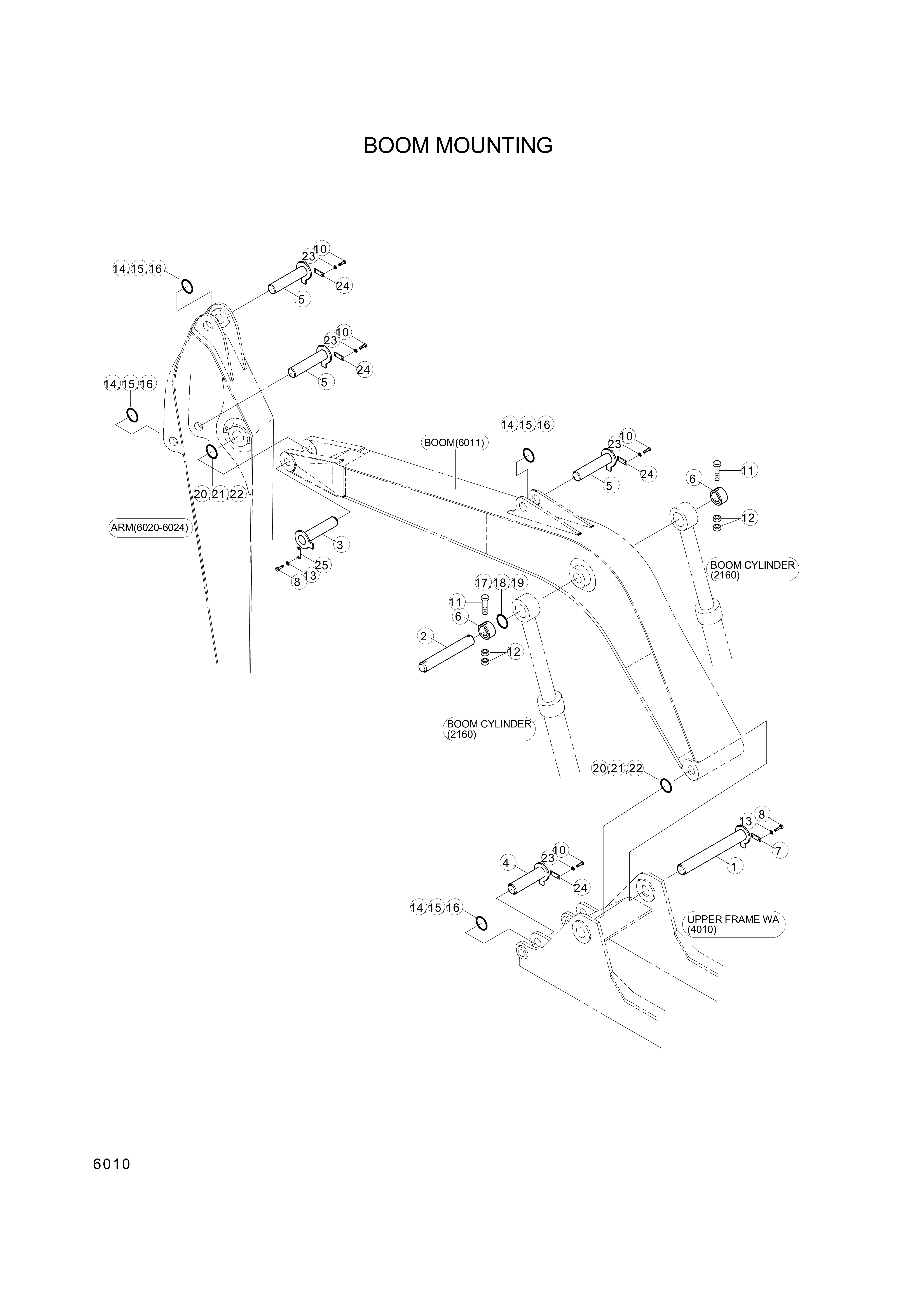 drawing for Hyundai Construction Equipment 61E8-11100 - PIN-JOINT (figure 2)