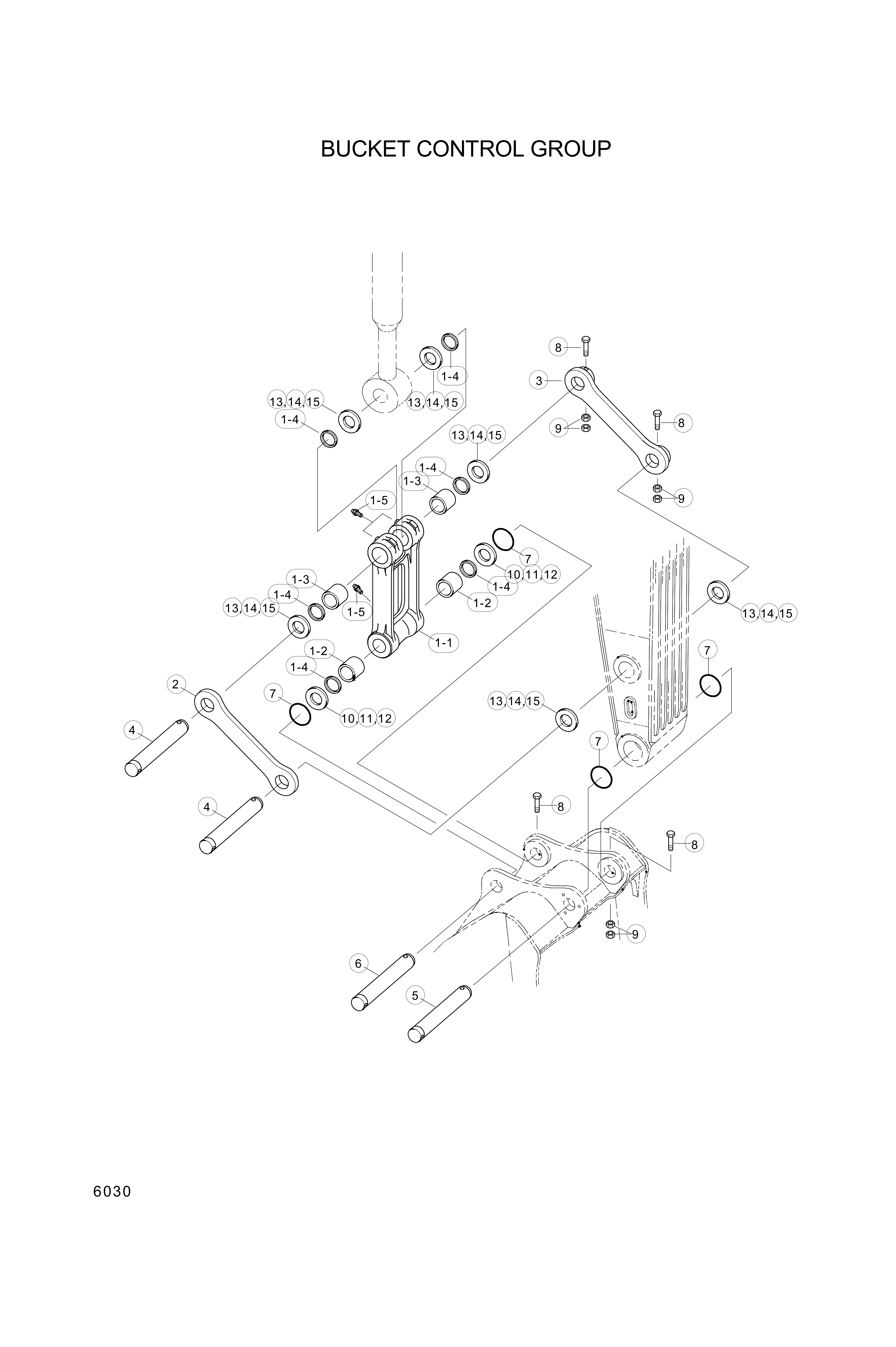 drawing for Hyundai Construction Equipment 61EK-21000 - ROD ASSY-CONTROL (figure 2)