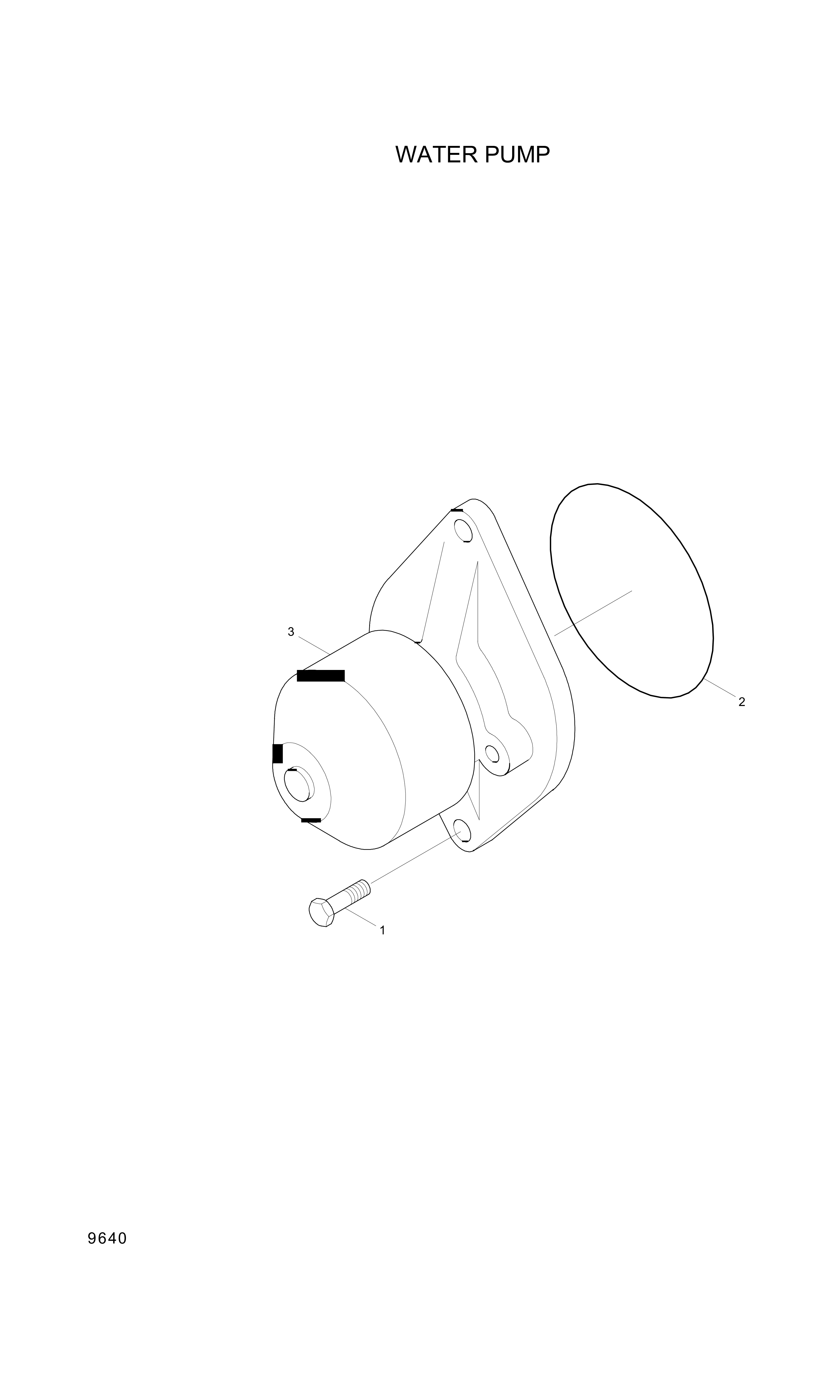 drawing for Hyundai Construction Equipment YUBP-05124 - PUMP ASSY-WATER (figure 3)