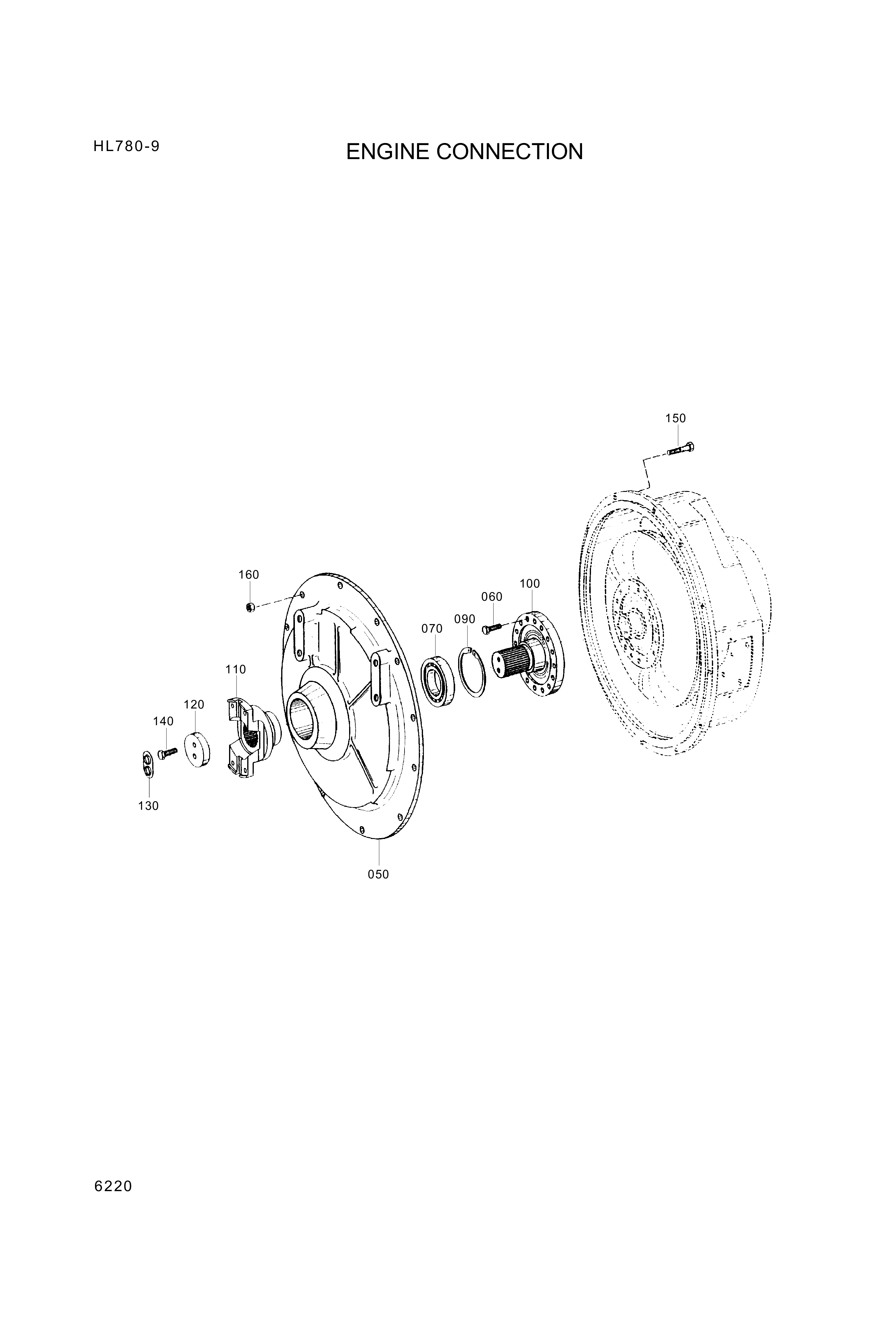 Technical drawing of Hyundai Construction Equipment 0636-015-243 SCREW-HEX with dimensions and layout (figure 4)