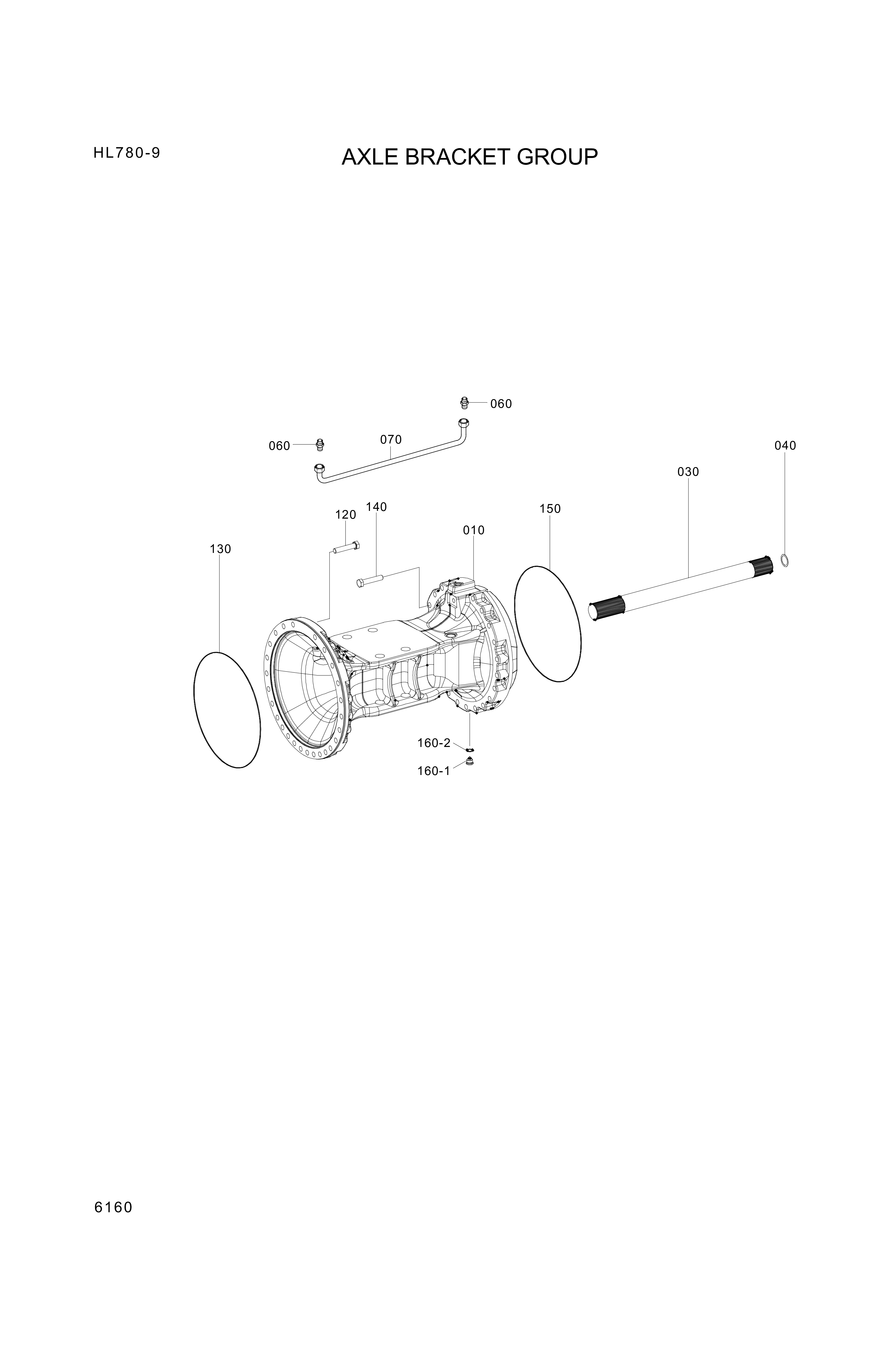 drawing for Hyundai Construction Equipment ZGAQ-03735 - SHAFT-STUB (figure 1)