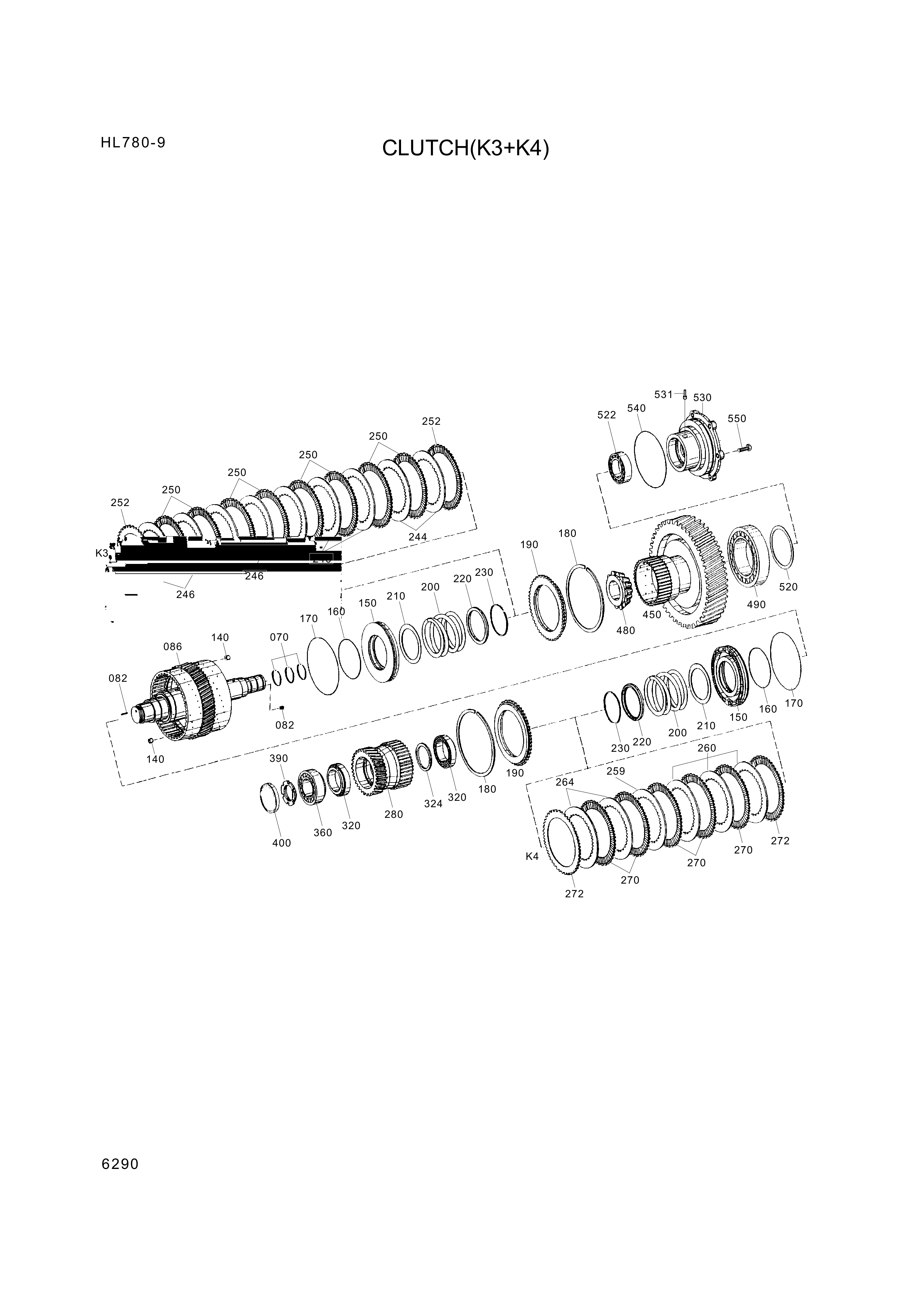 drawing for Hyundai Construction Equipment 0750-117-721 - BEARING-ROLLER (figure 3)