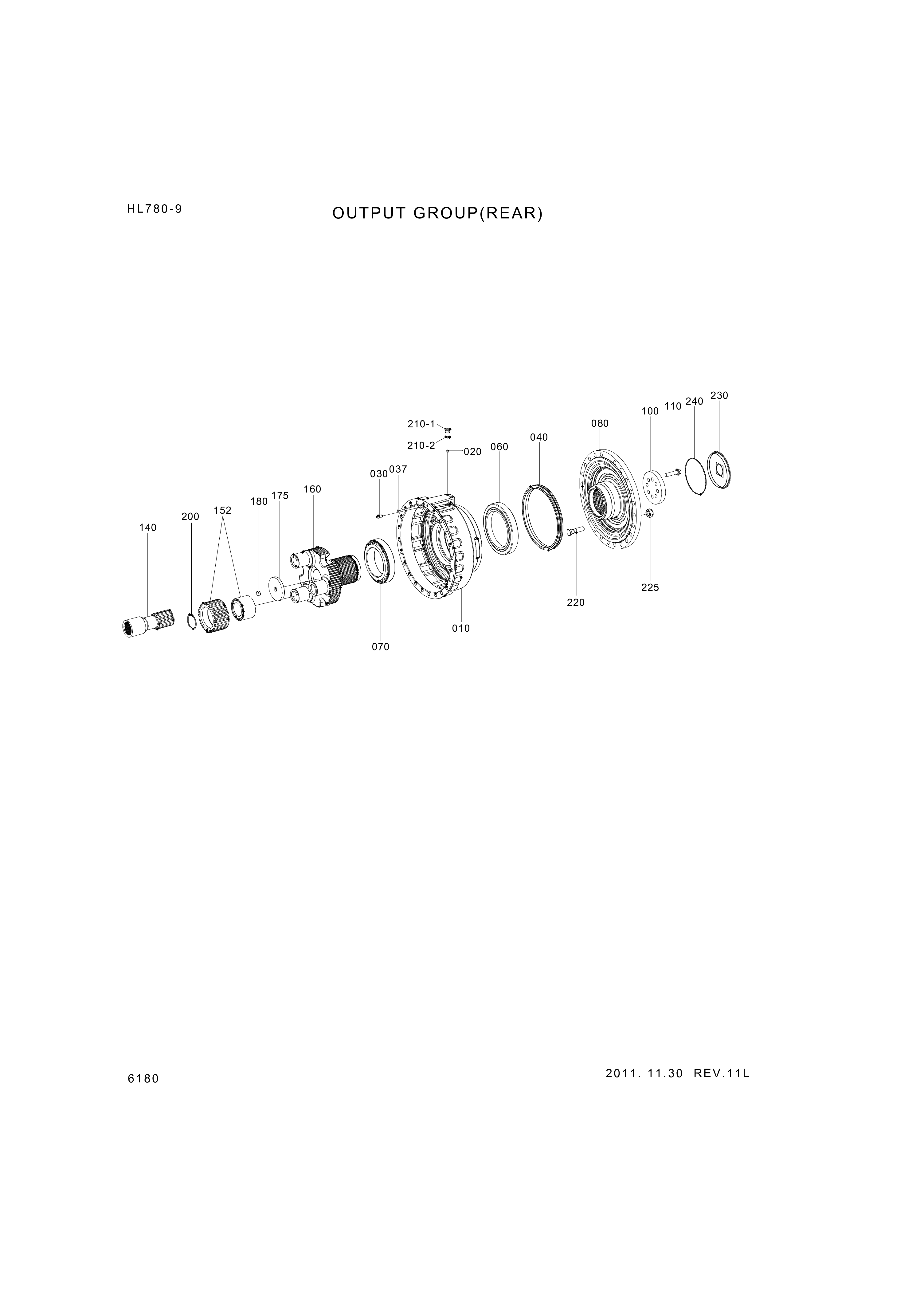drawing for Hyundai Construction Equipment 0750-117-965 - BEARING-TAPERROLLER (figure 2)