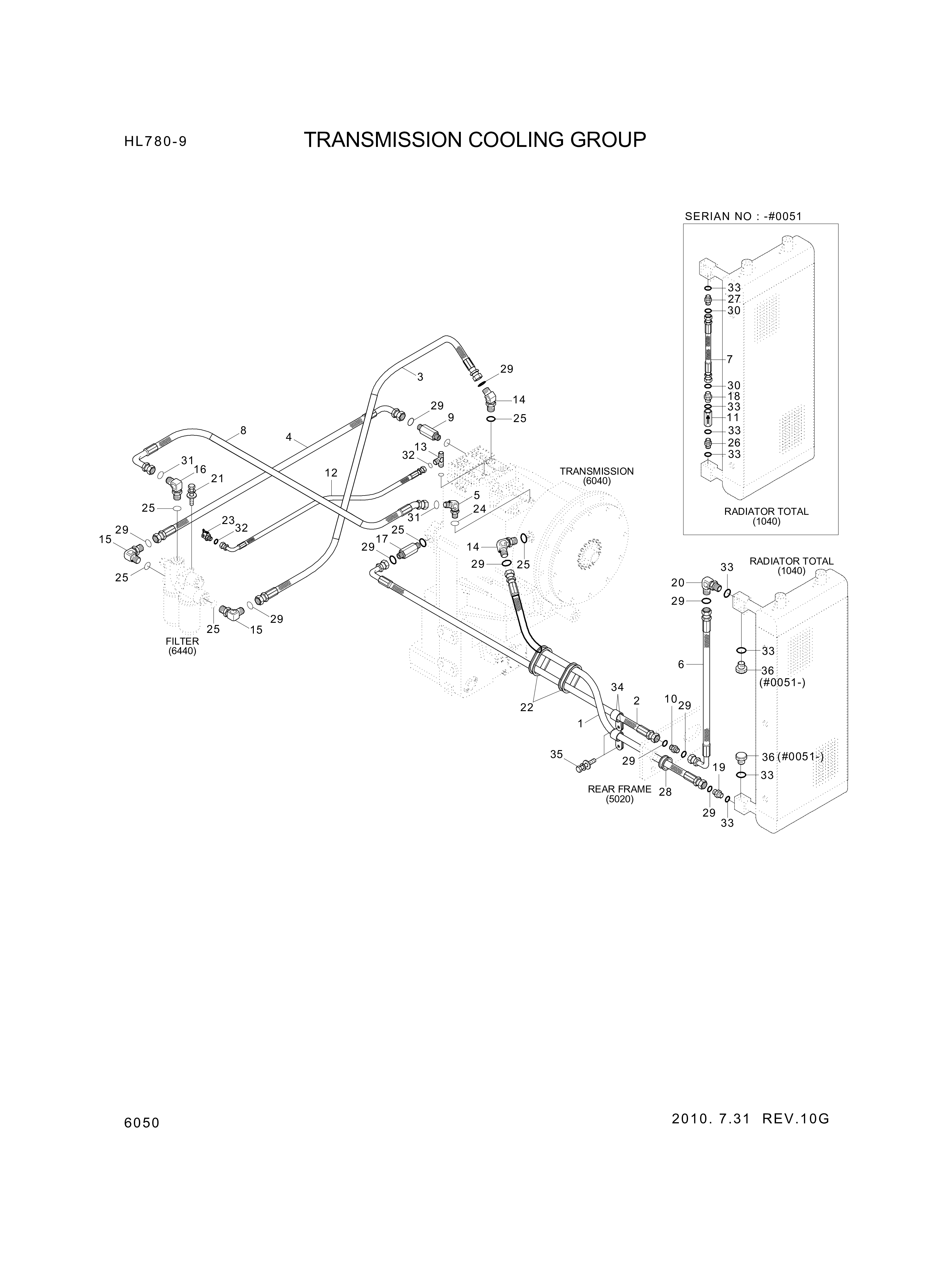 drawing for Hyundai Construction Equipment P930-201027 - HOSE ASSY-ORFS&THD (figure 1)