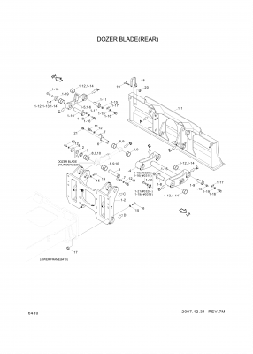Technical drawing of Hyundai Construction Equipment S206-30100V NUT-HEX with dimensions and layout (figure 2)