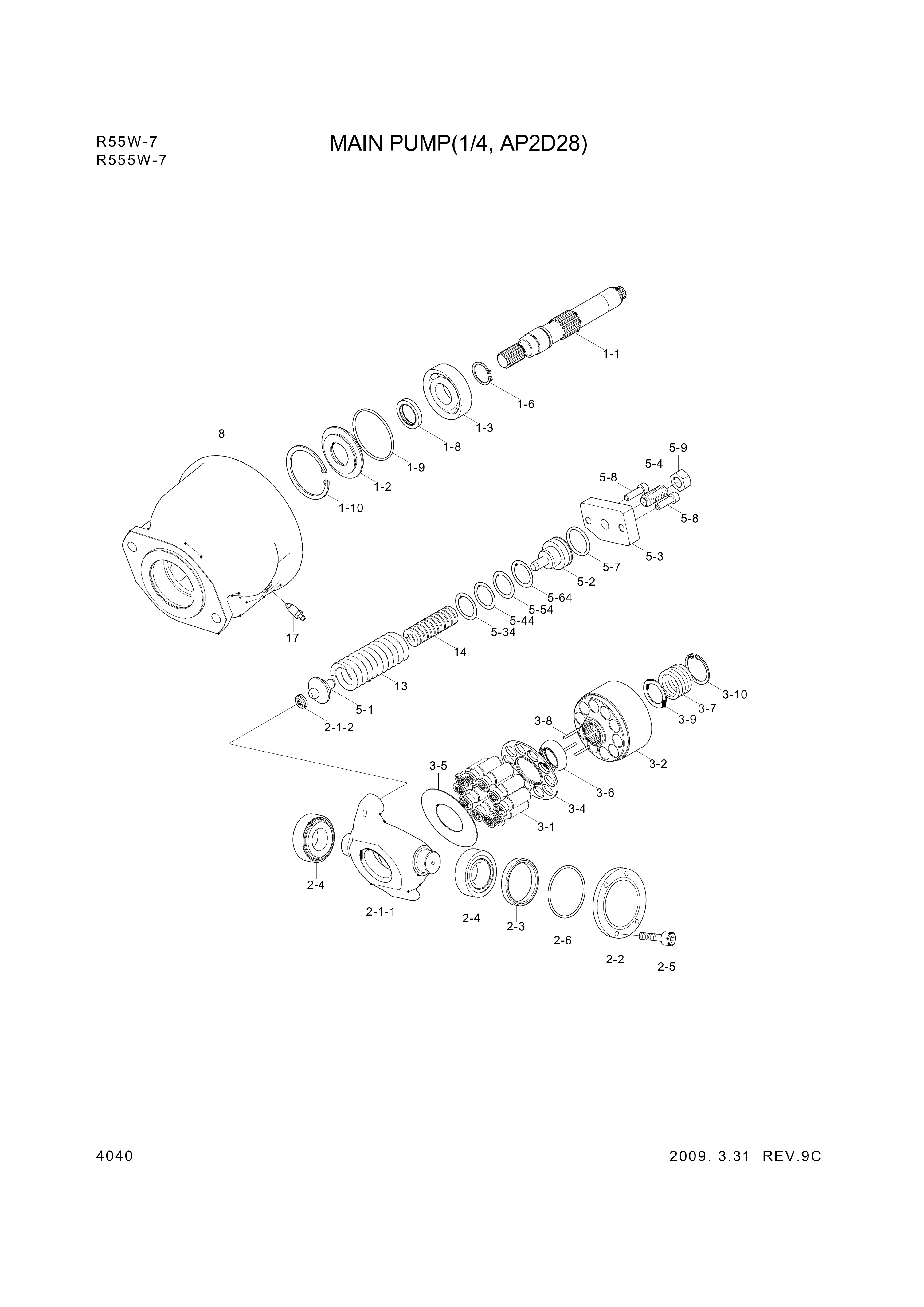 drawing for Hyundai Construction Equipment R971010974 - SEAT ASSY-SPRING (figure 2)