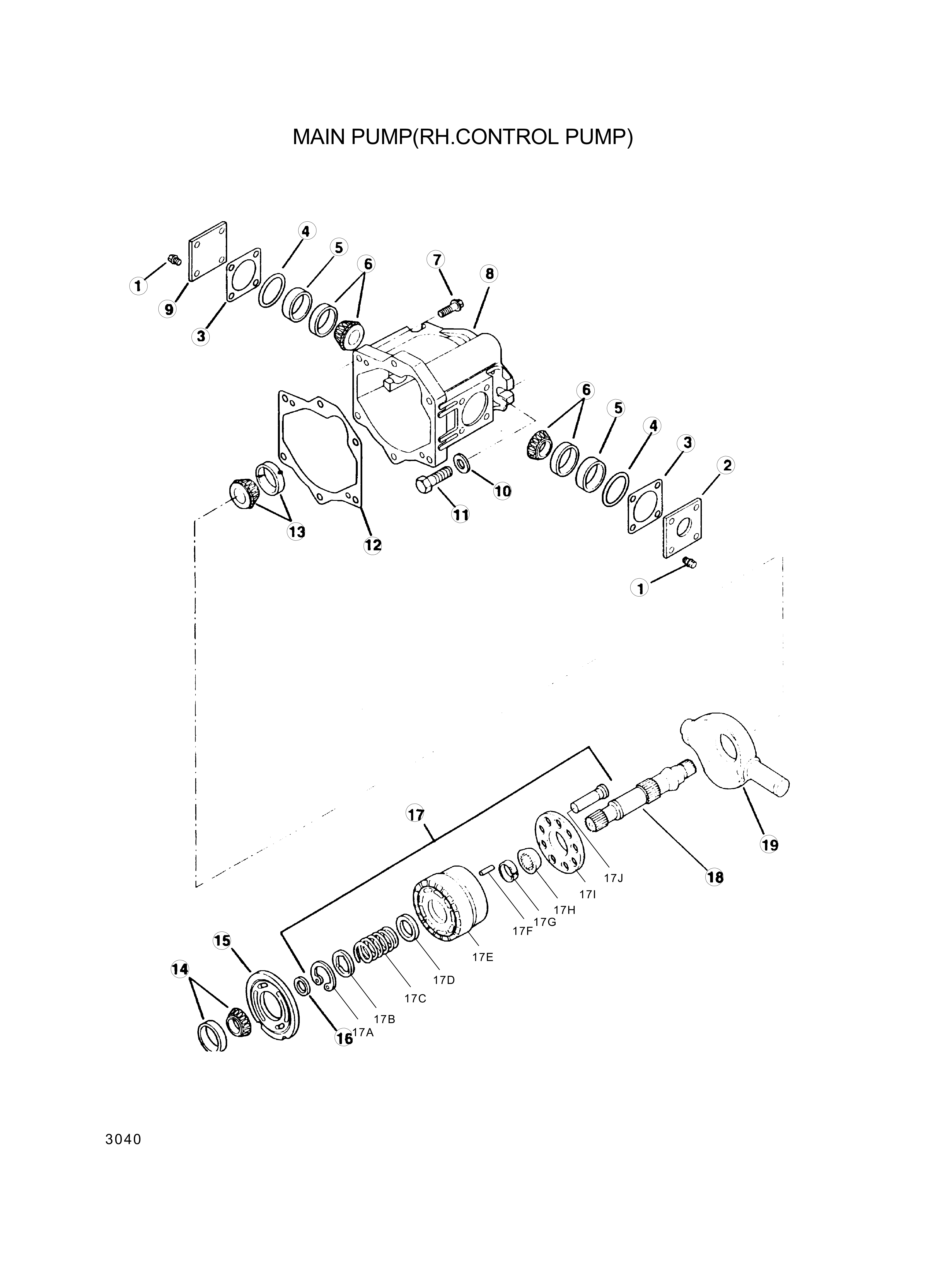 drawing for Hyundai Construction Equipment 942401 - BEARING SPACER KIT (figure 2)