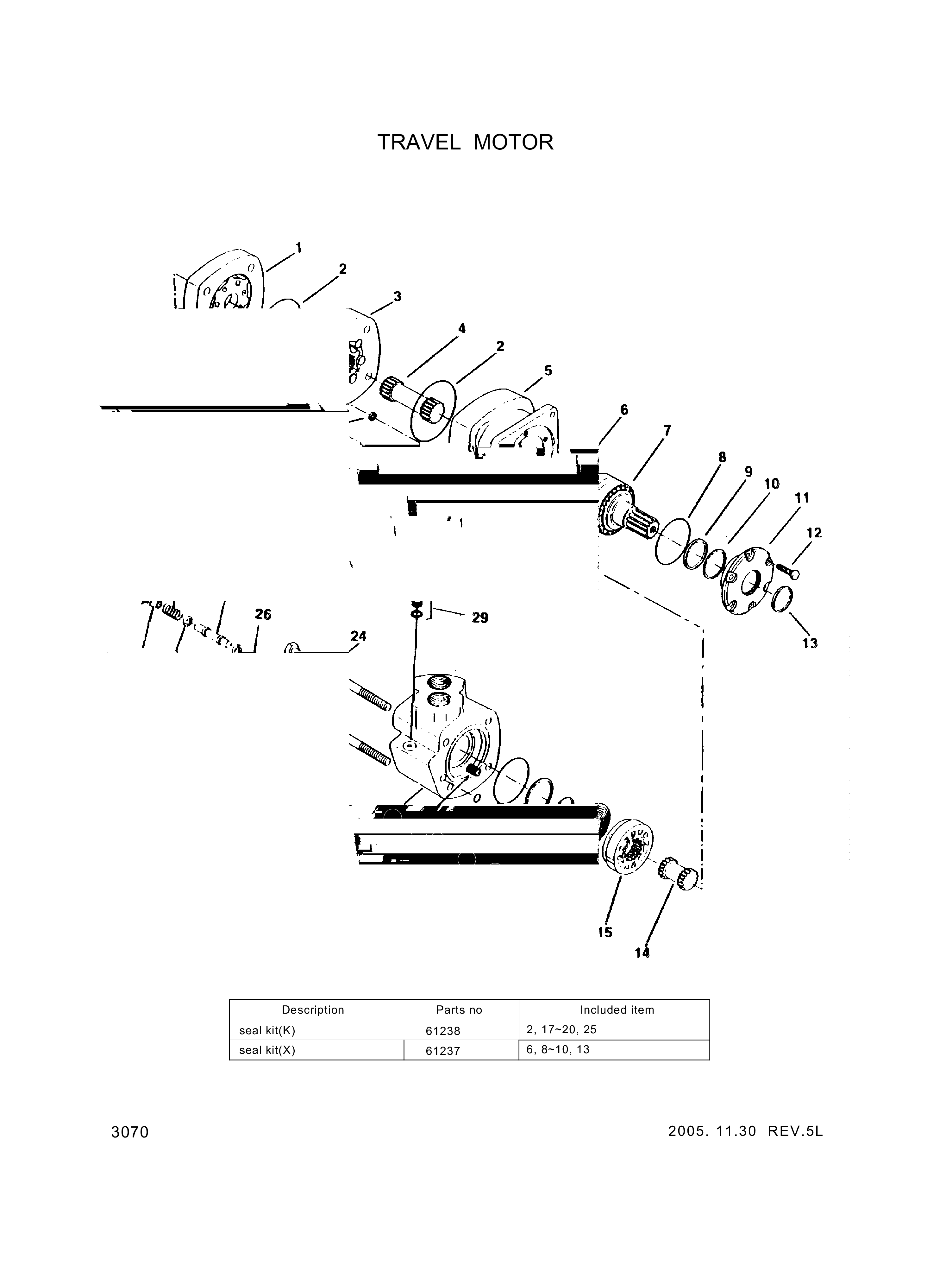 drawing for Hyundai Construction Equipment 15062 - SEAL (figure 1)