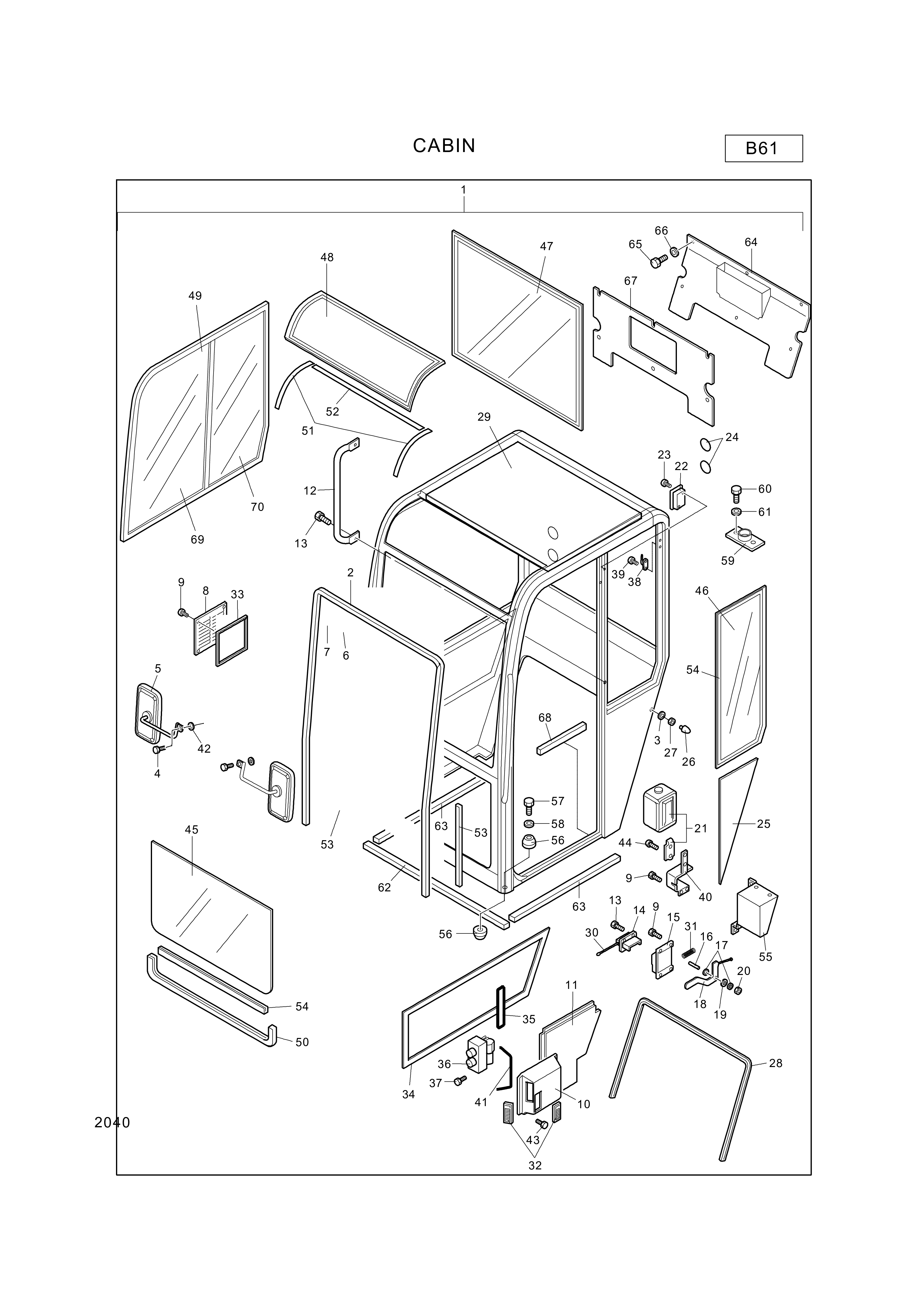 drawing for Hyundai Construction Equipment 998310412 - SCREW (figure 1)