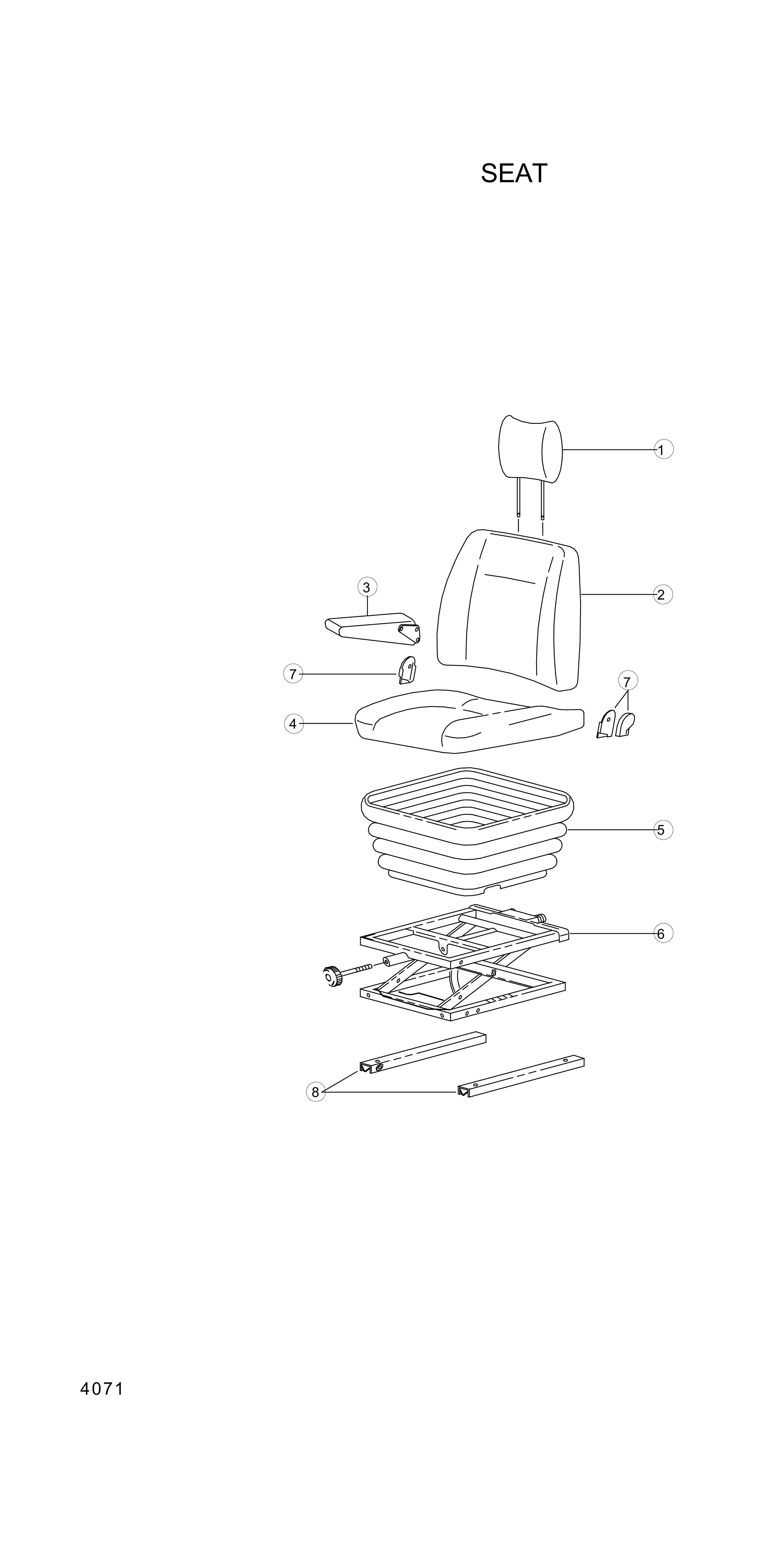 drawing for Hyundai Construction Equipment A3000-S000 - SUSPENSION ASSY (figure 1)