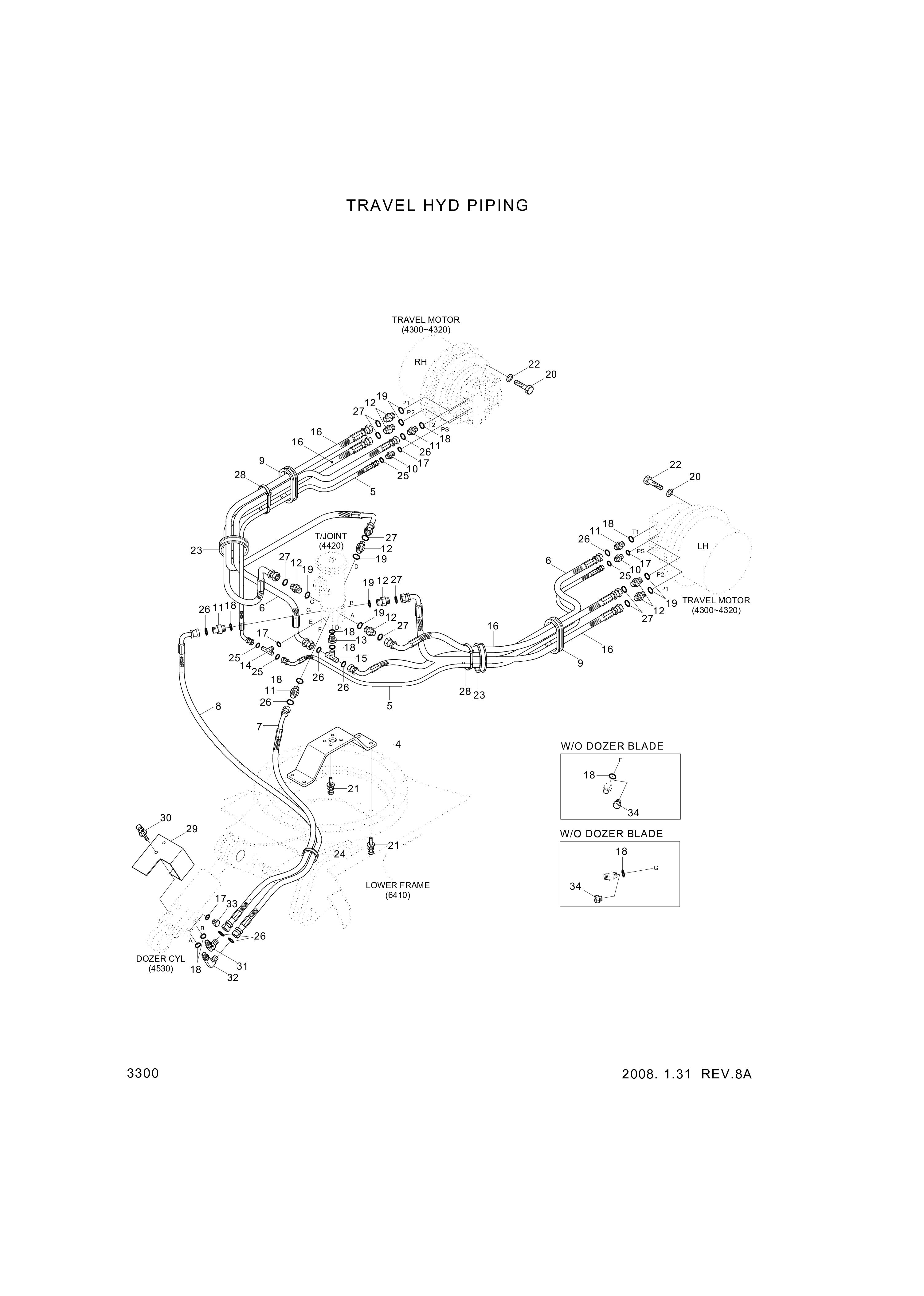 drawing for Hyundai Construction Equipment P933-066034 - HOSE ASSY-ORFS&THD (figure 2)