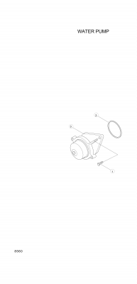 drawing for Hyundai Construction Equipment YUBP-05124 - PUMP ASSY-WATER (figure 4)