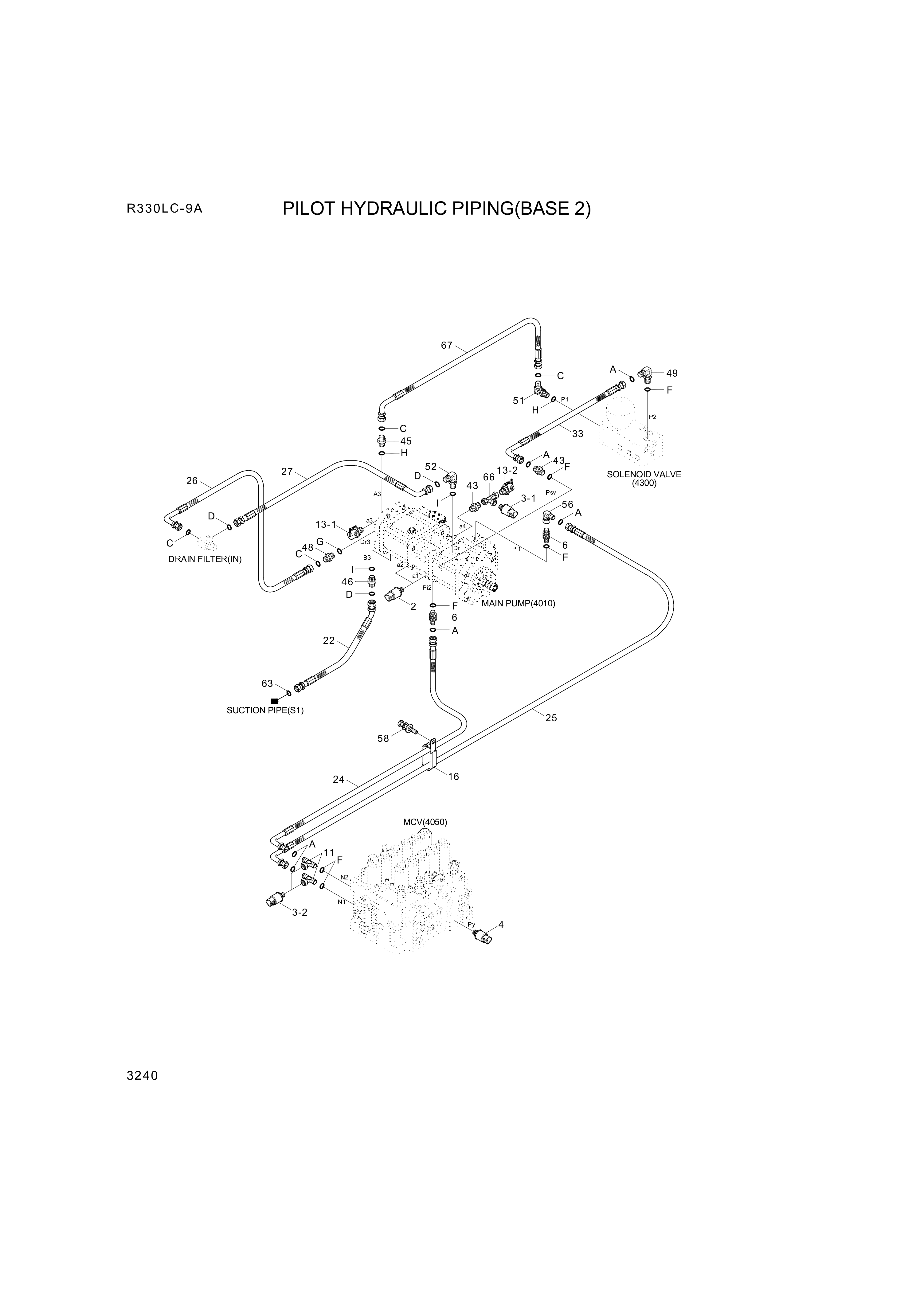 drawing for Hyundai Construction Equipment P930-043059 - HOSE ASSY-ORFS&THD (figure 1)