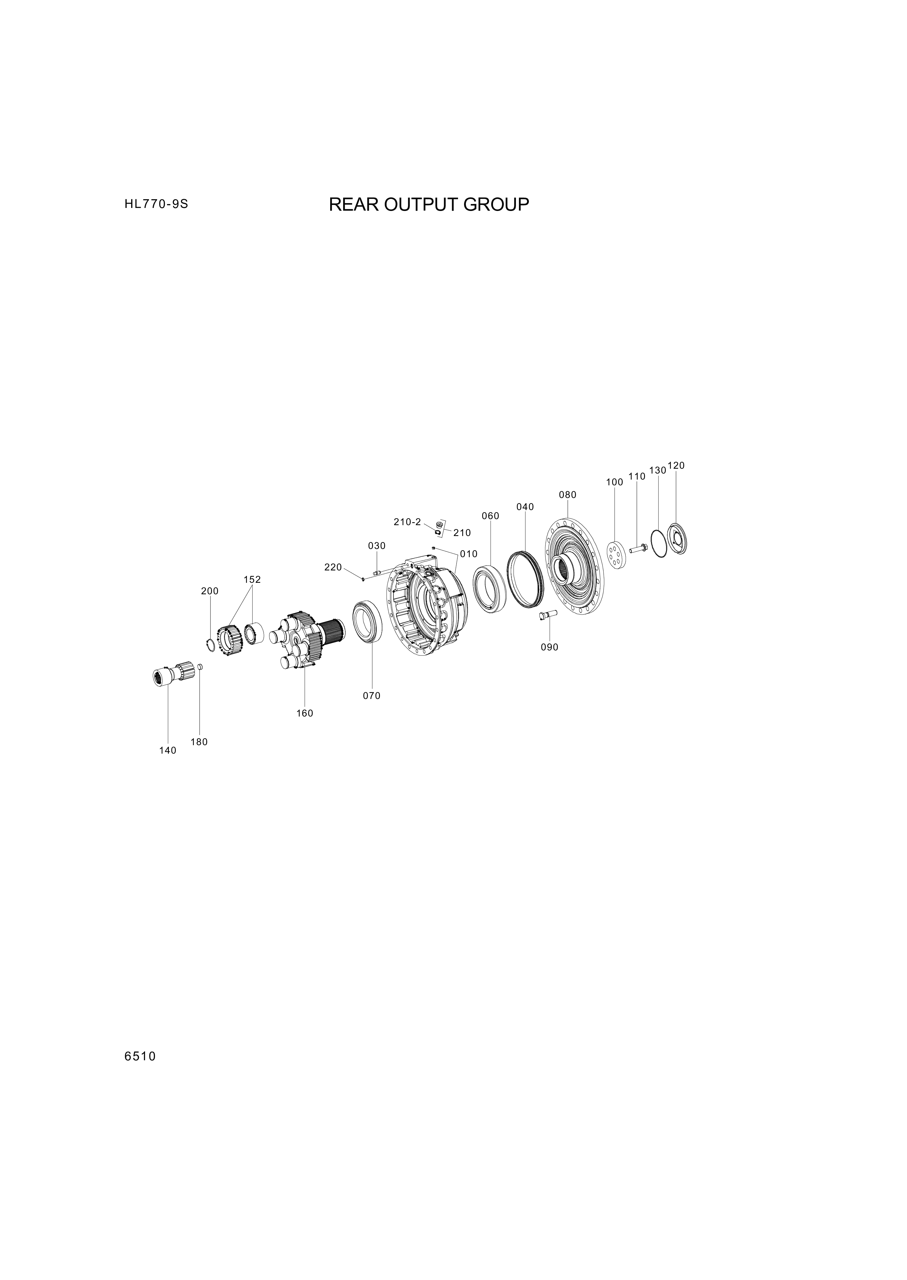 drawing for Hyundai Construction Equipment 4472-239-208 - HOUSING-BRAKE (figure 2)