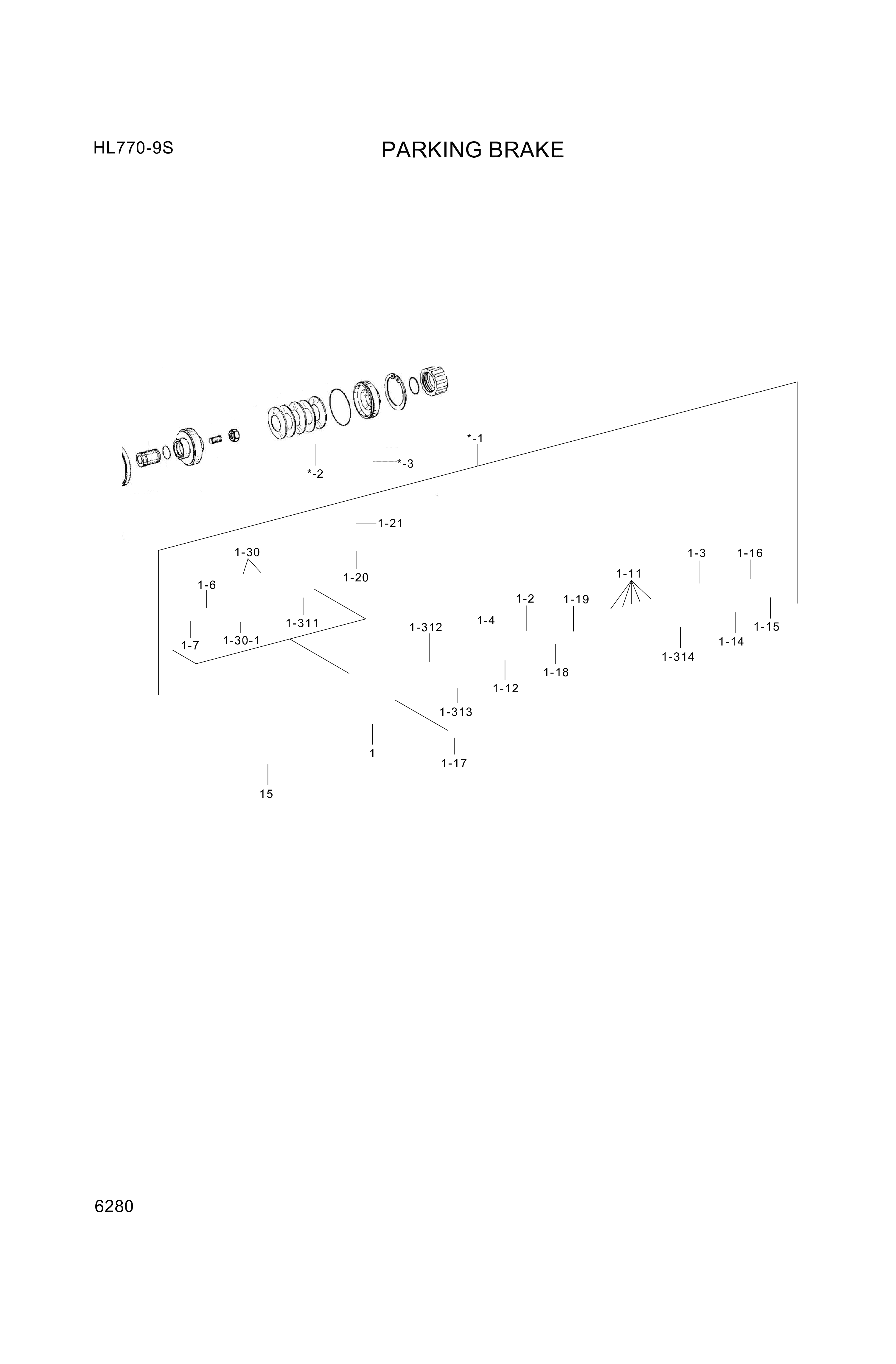 drawing for Hyundai Construction Equipment 0501-211-522 - BRAKE (figure 4)