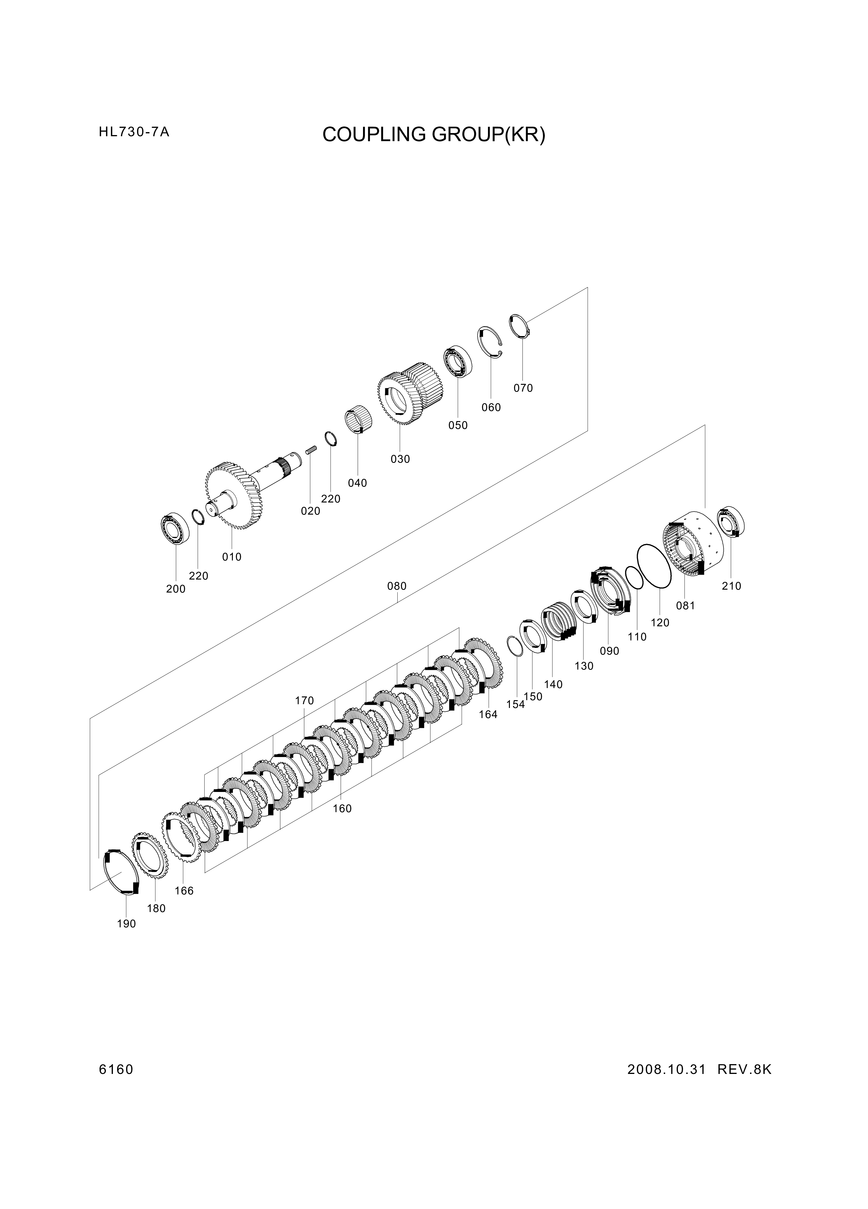 drawing for Hyundai Construction Equipment ZGAQ-02398 - COUPLING (figure 3)