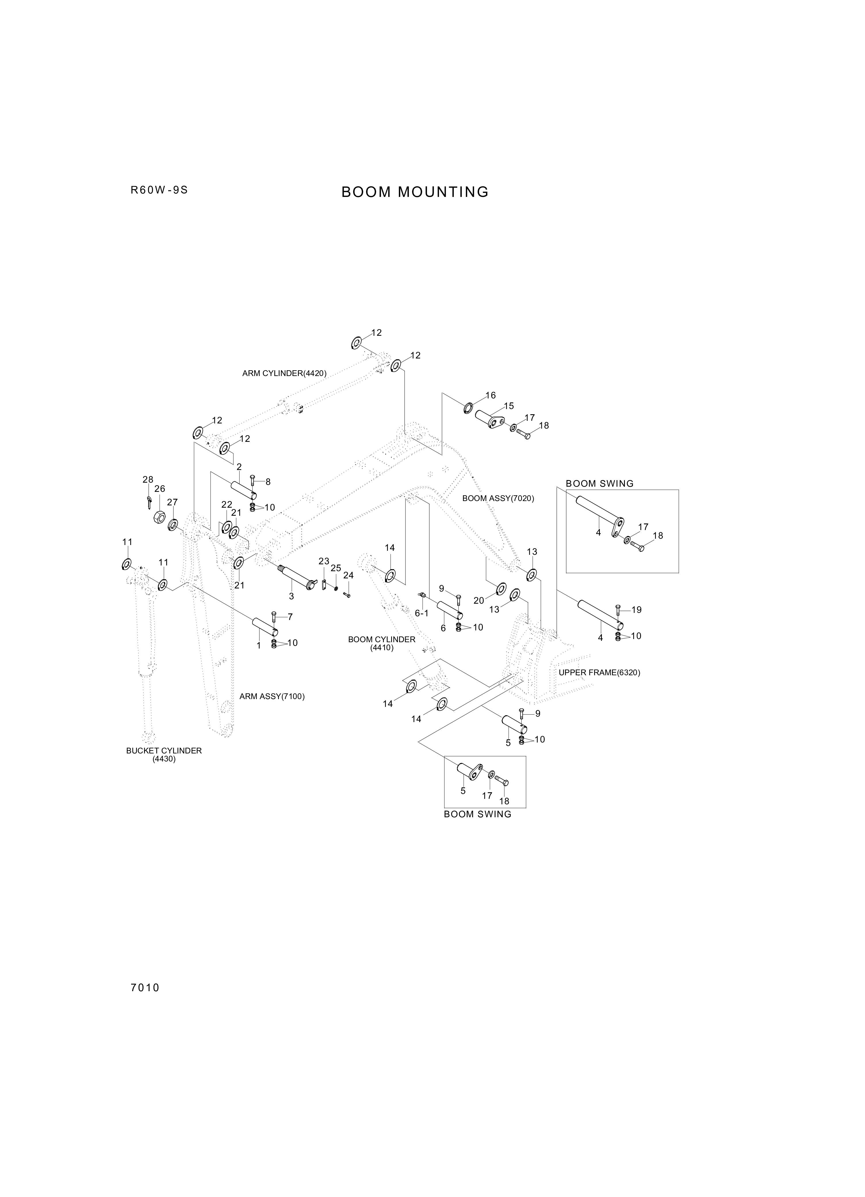 drawing for Hyundai Construction Equipment 61M8-01731YL - PIN-JOINT (figure 1)