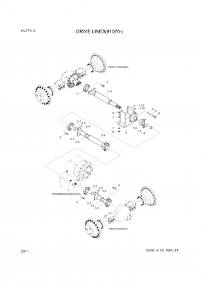 drawing for Hyundai Construction Equipment 84L1-00640 - SHAFT-DRIVE CT (figure 2)