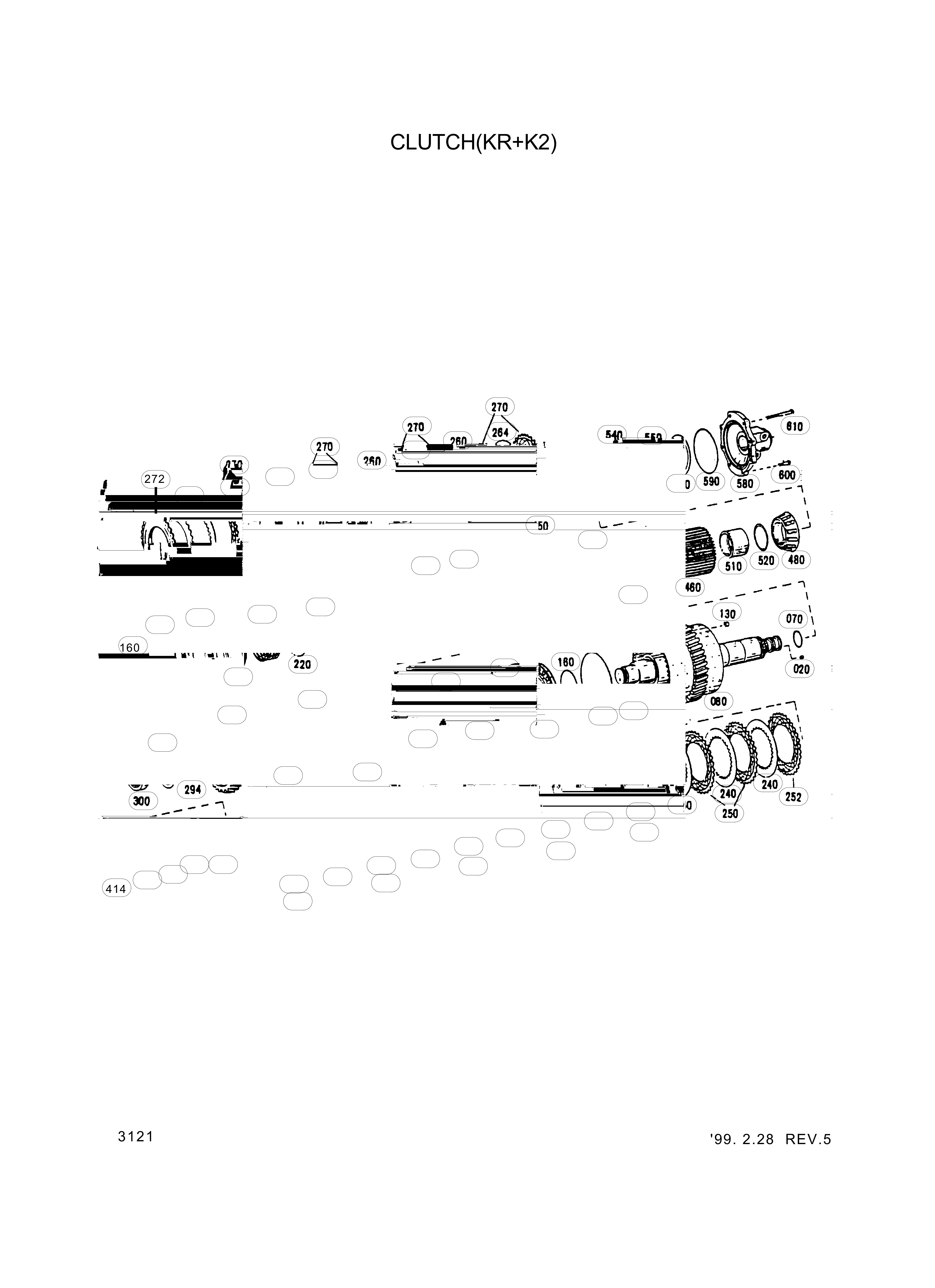 drawing for Hyundai Construction Equipment 0637-512-019 - Nut-Slotted (figure 5)