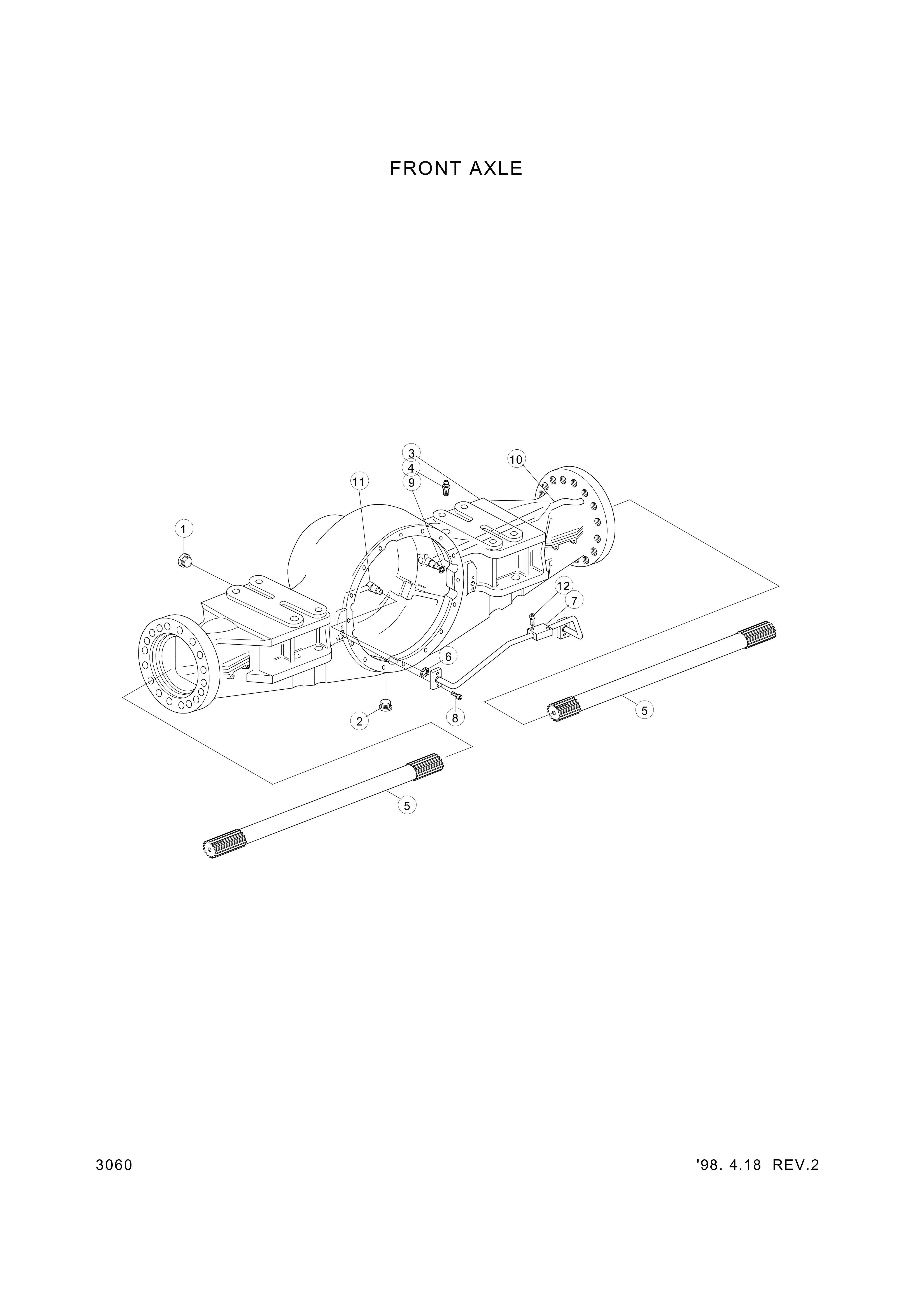 drawing for Hyundai Construction Equipment ZTAQ-00346 - PIPE-COMPLETE LH (figure 3)