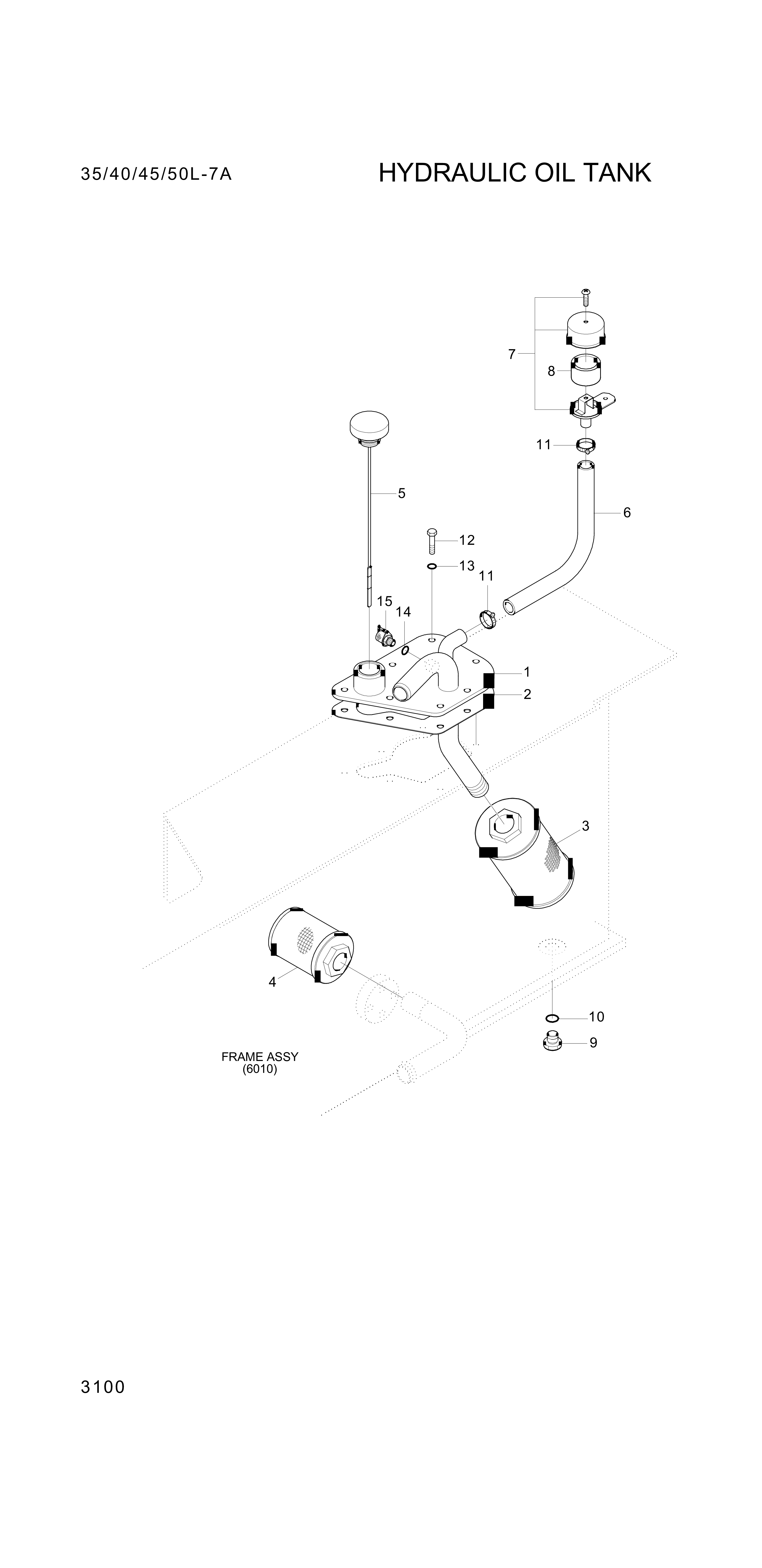 drawing for Hyundai Construction Equipment 35HF-30010 - COVER-TANK (figure 1)