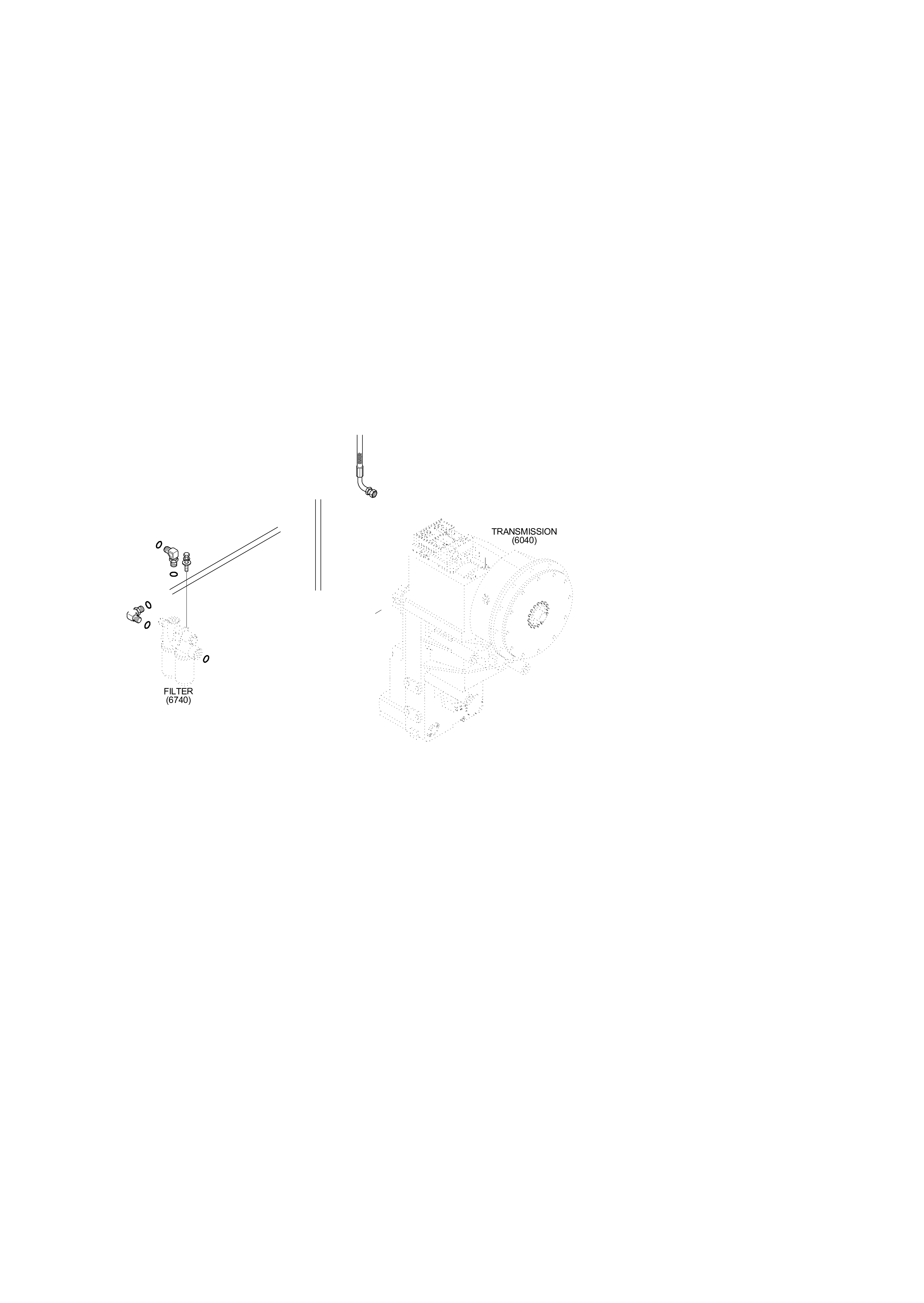 drawing for Hyundai Construction Equipment P930-201024 - HOSE ASSY-ORFS&THD (figure 2)