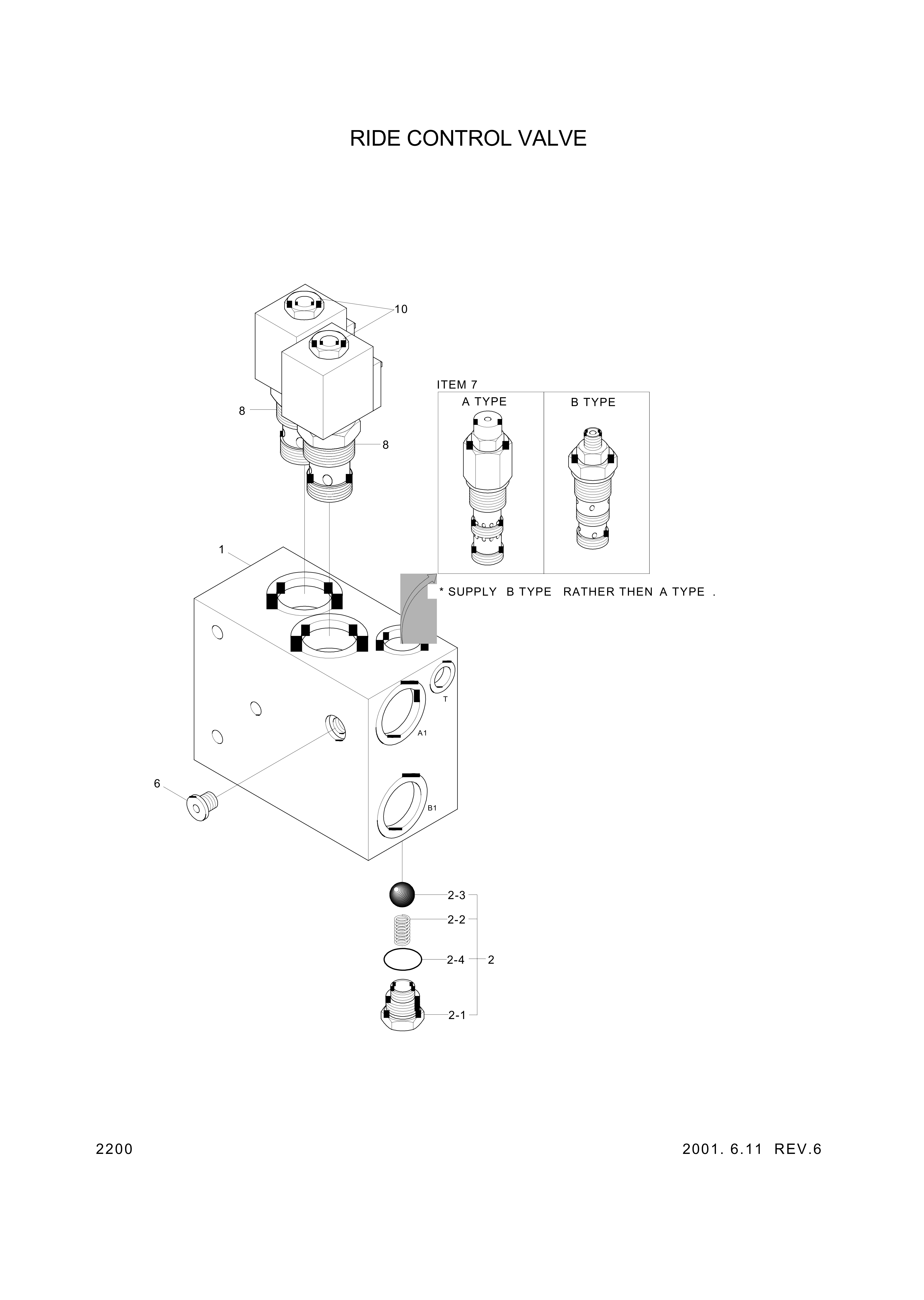 drawing for Hyundai Construction Equipment ZUAN-00277 - VALVE ASSY-CHECK (figure 5)