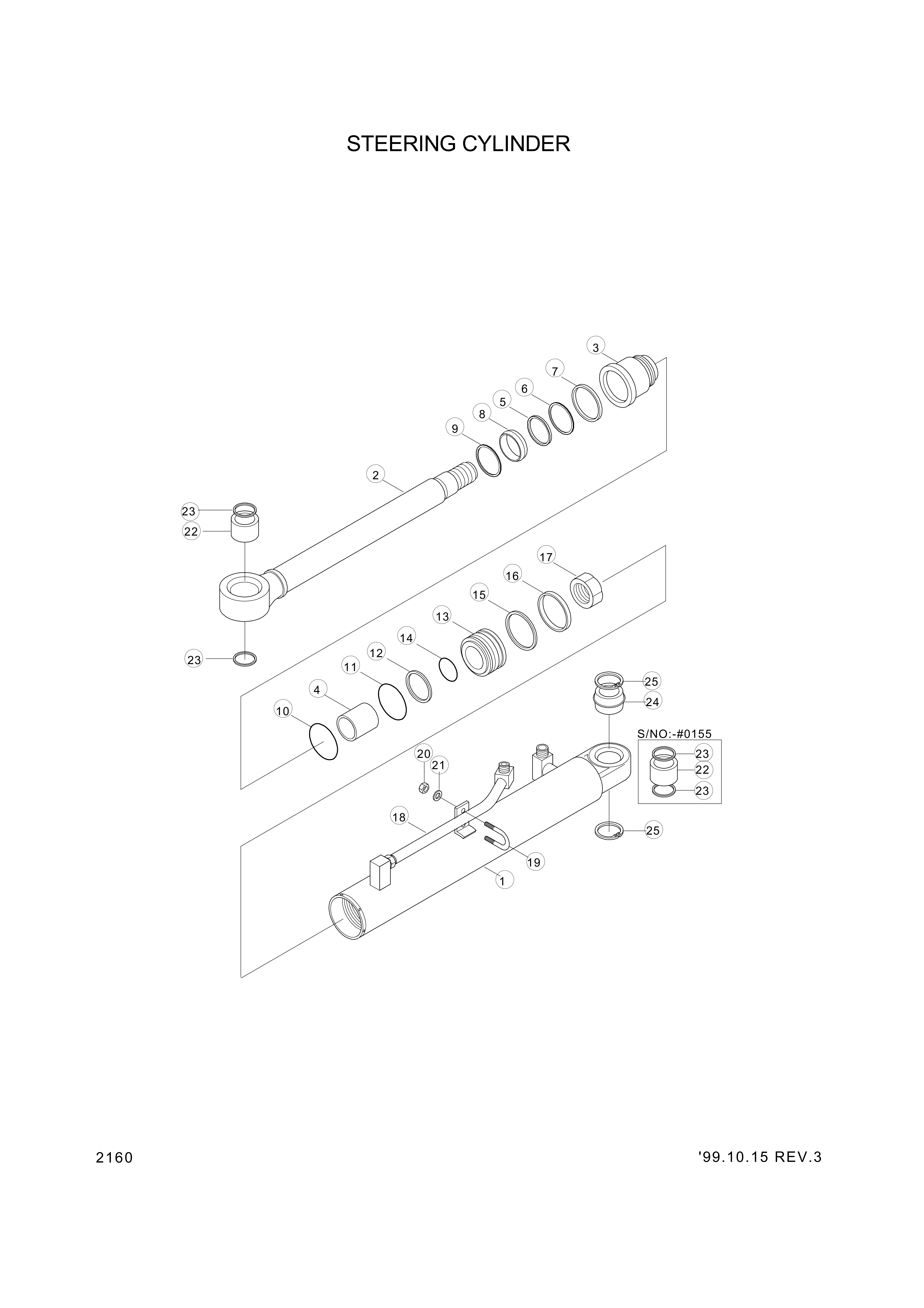 drawing for Hyundai Construction Equipment 31Y2-06780 - TUBE-CYL LH (figure 1)