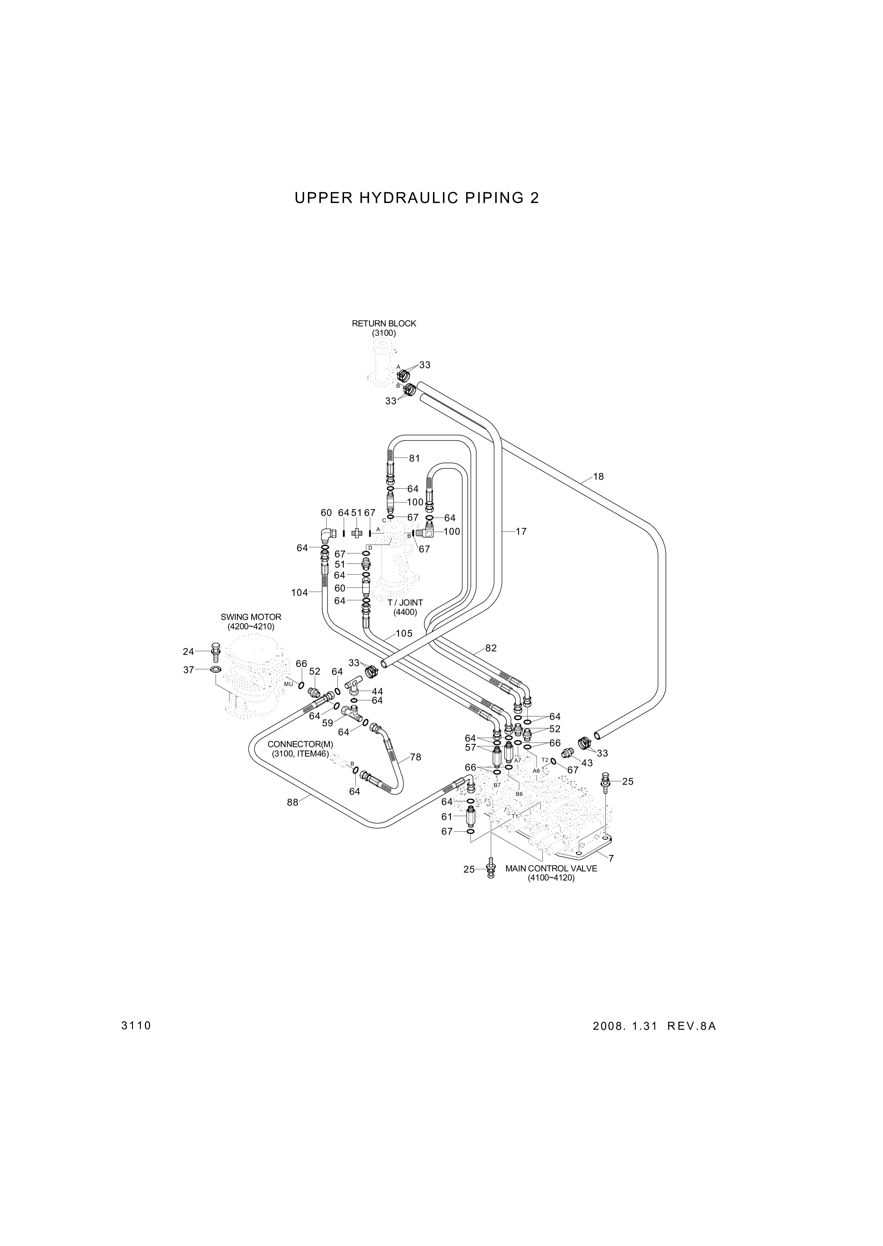 drawing for Hyundai Construction Equipment P930-085019 - HOSE ASSY-ORFS&THD (figure 5)