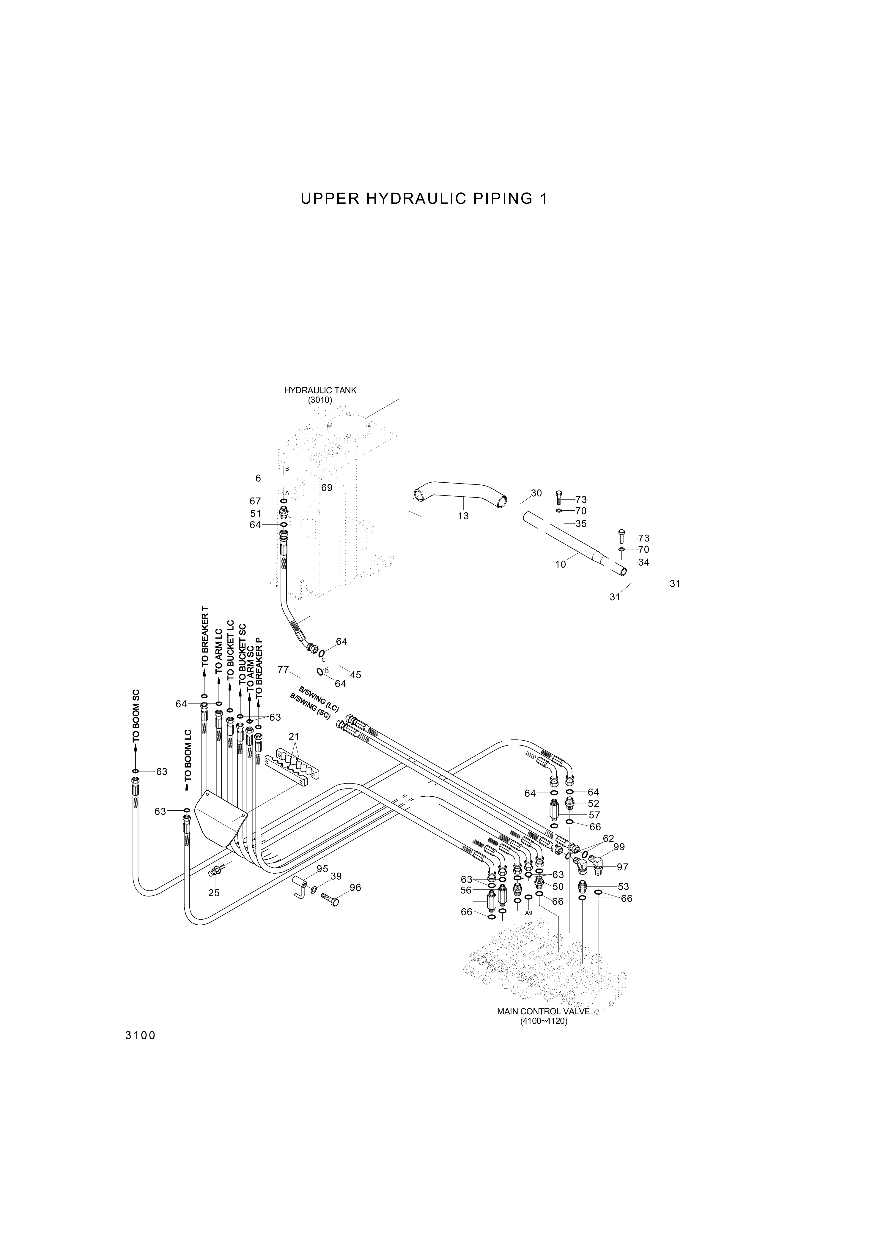 drawing for Hyundai Construction Equipment P930-085056 - HOSE ASSY-ORFS&THD (figure 1)