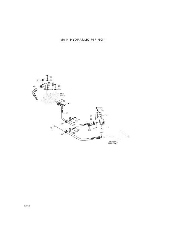 drawing for Hyundai Construction Equipment P930-202034 - HOSE ASSY-ORFS&THD (figure 1)