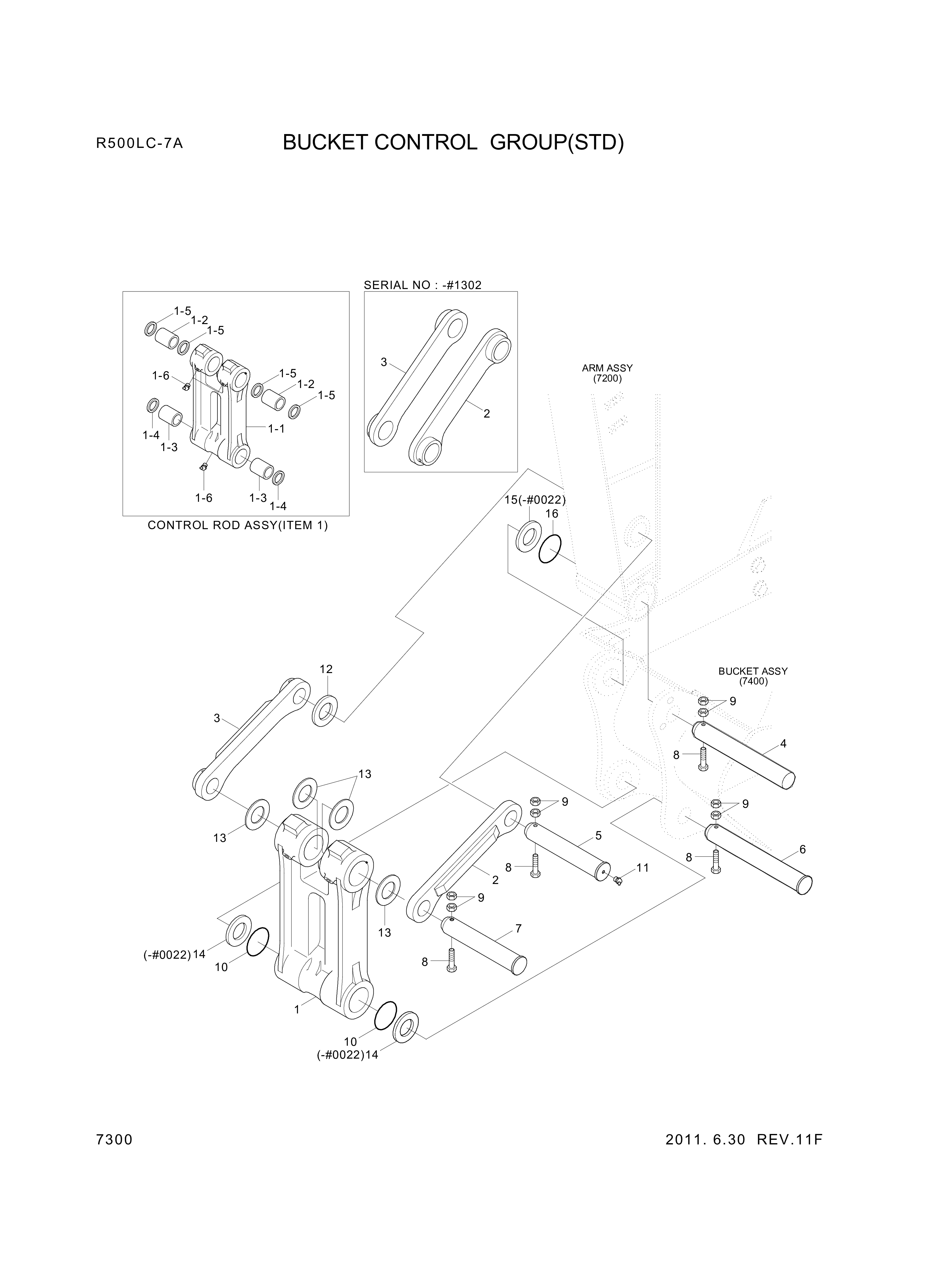 drawing for Hyundai Construction Equipment 61EN-13400 - BUSHING-PIN (figure 3)