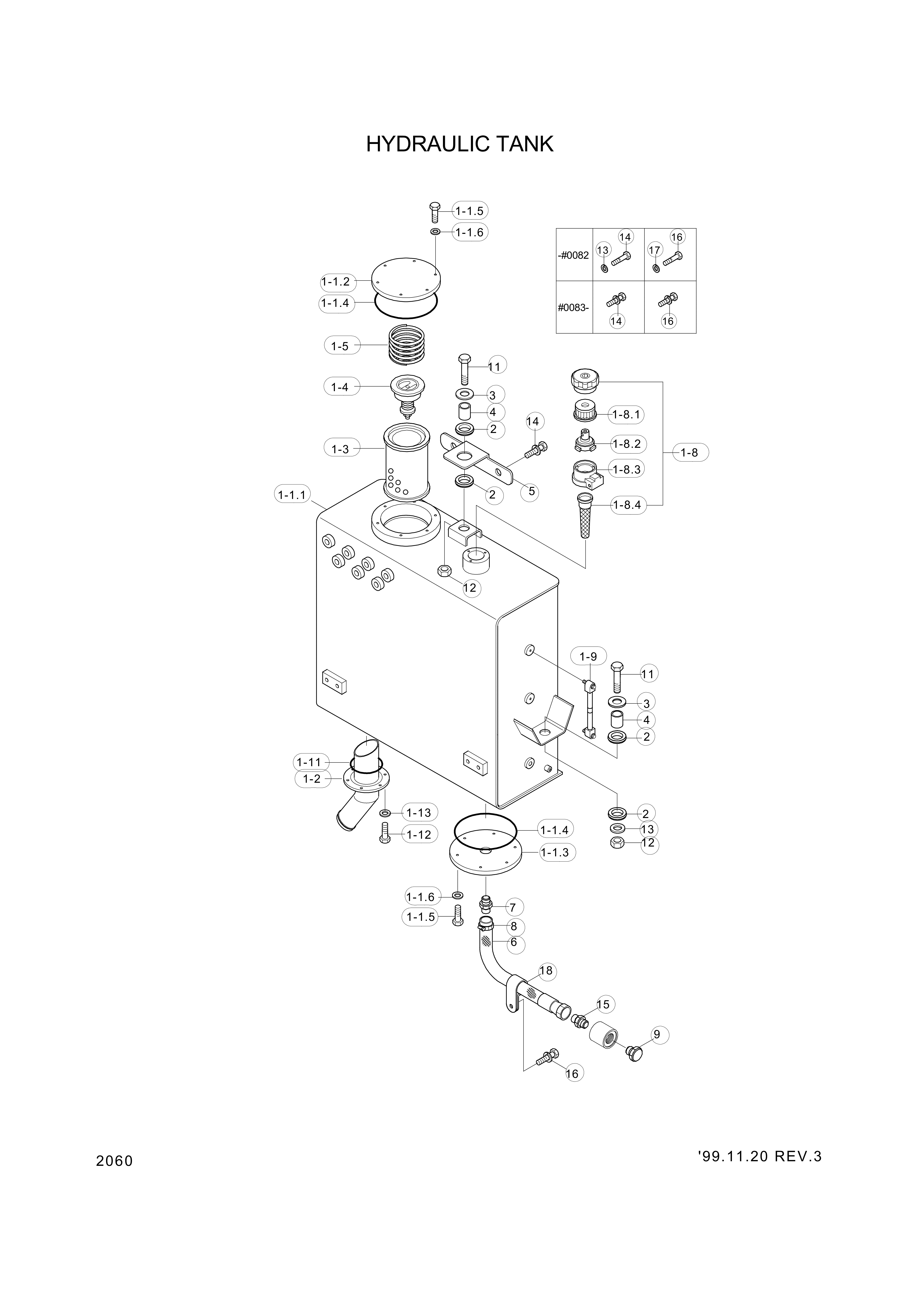 drawing for Hyundai Construction Equipment 31L7-60171 - PIPE ASSY-HYD (figure 2)