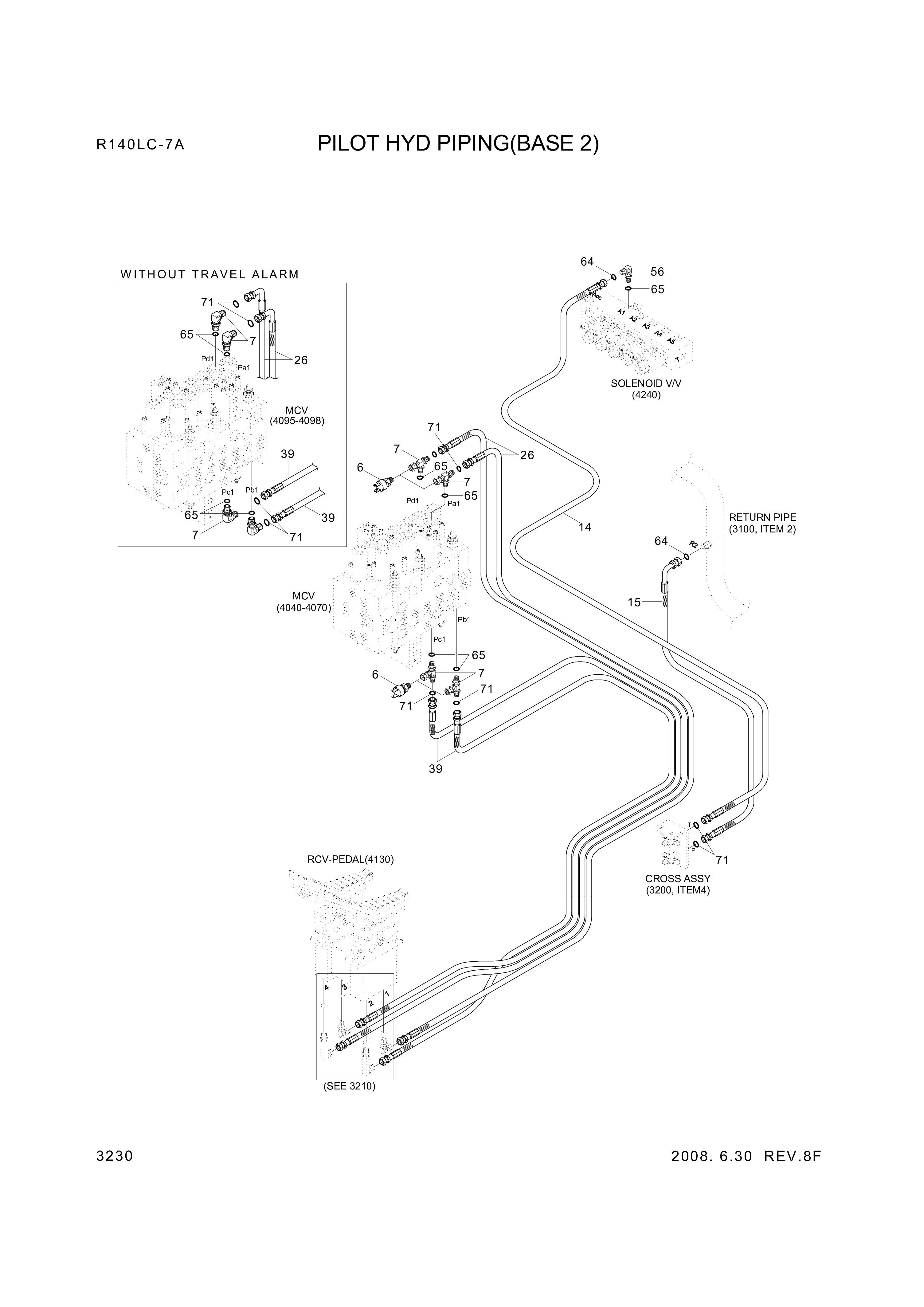 drawing for Hyundai Construction Equipment P930-062024 - HOSE ASSY-ORFS&THD (figure 2)