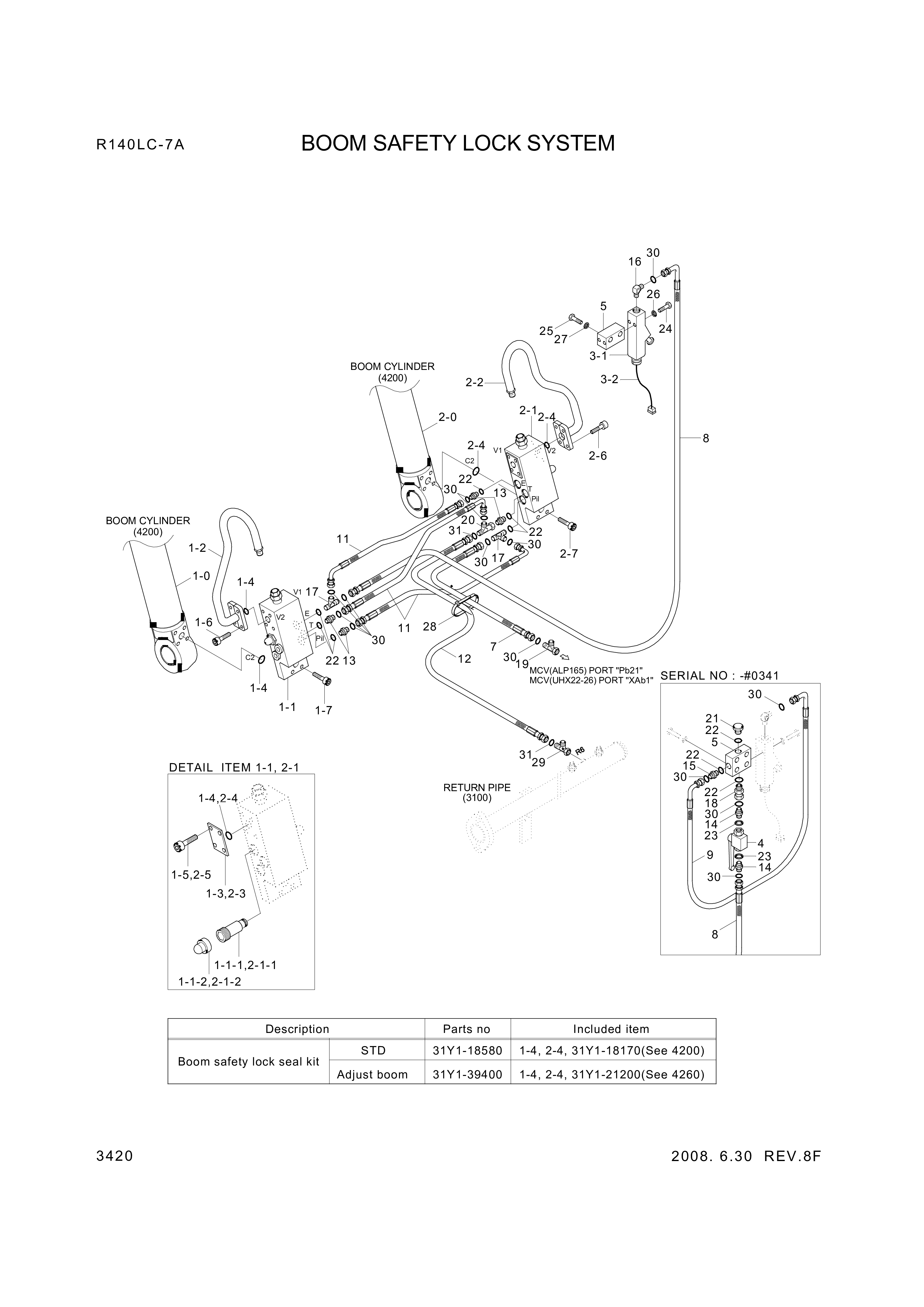 drawing for Hyundai Construction Equipment Y171-015001 - O-RING (figure 3)