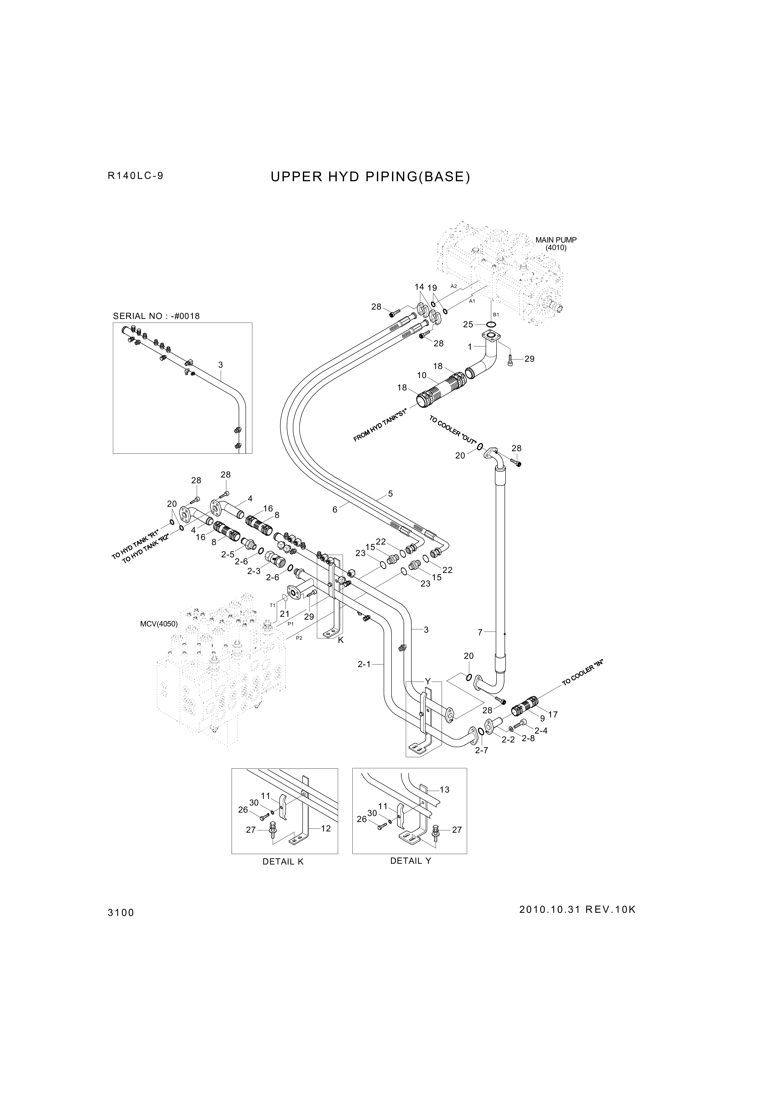 drawing for Hyundai Construction Equipment P993-128418 - HOSE ASSY-ORFS&FLG (figure 1)