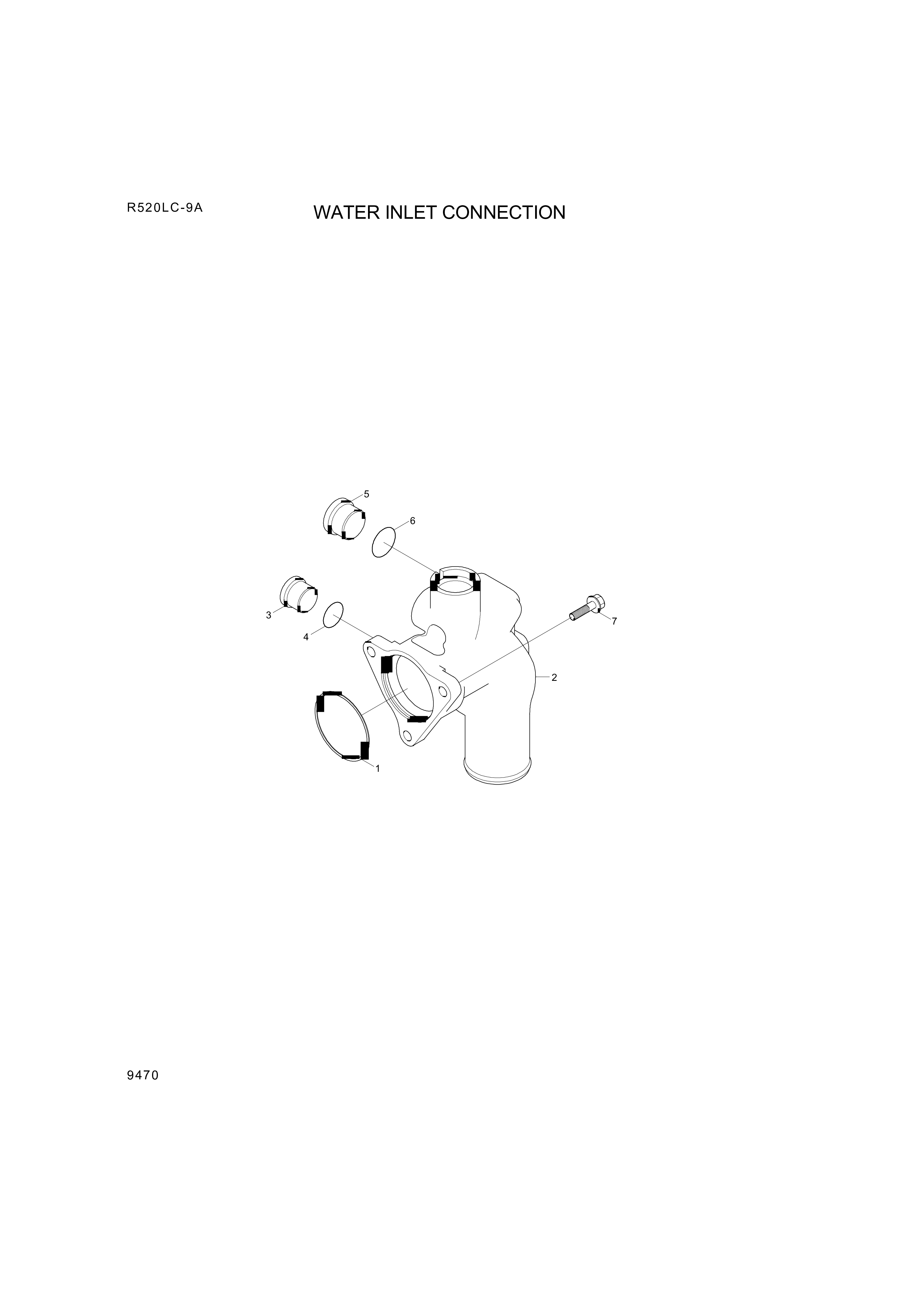 drawing for Hyundai Construction Equipment YUBP-05701 - O-RING (figure 1)